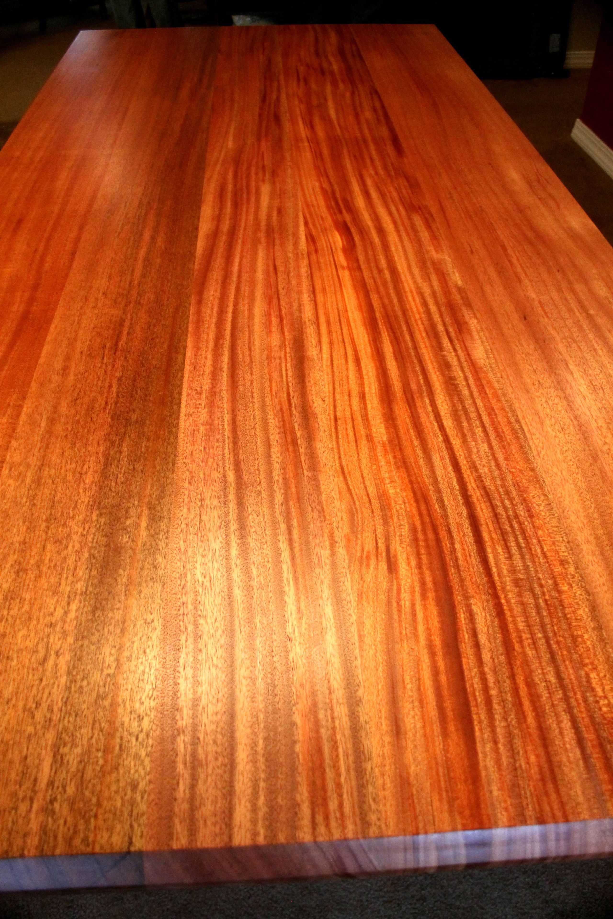 African Mahogany Trestle Table 2 