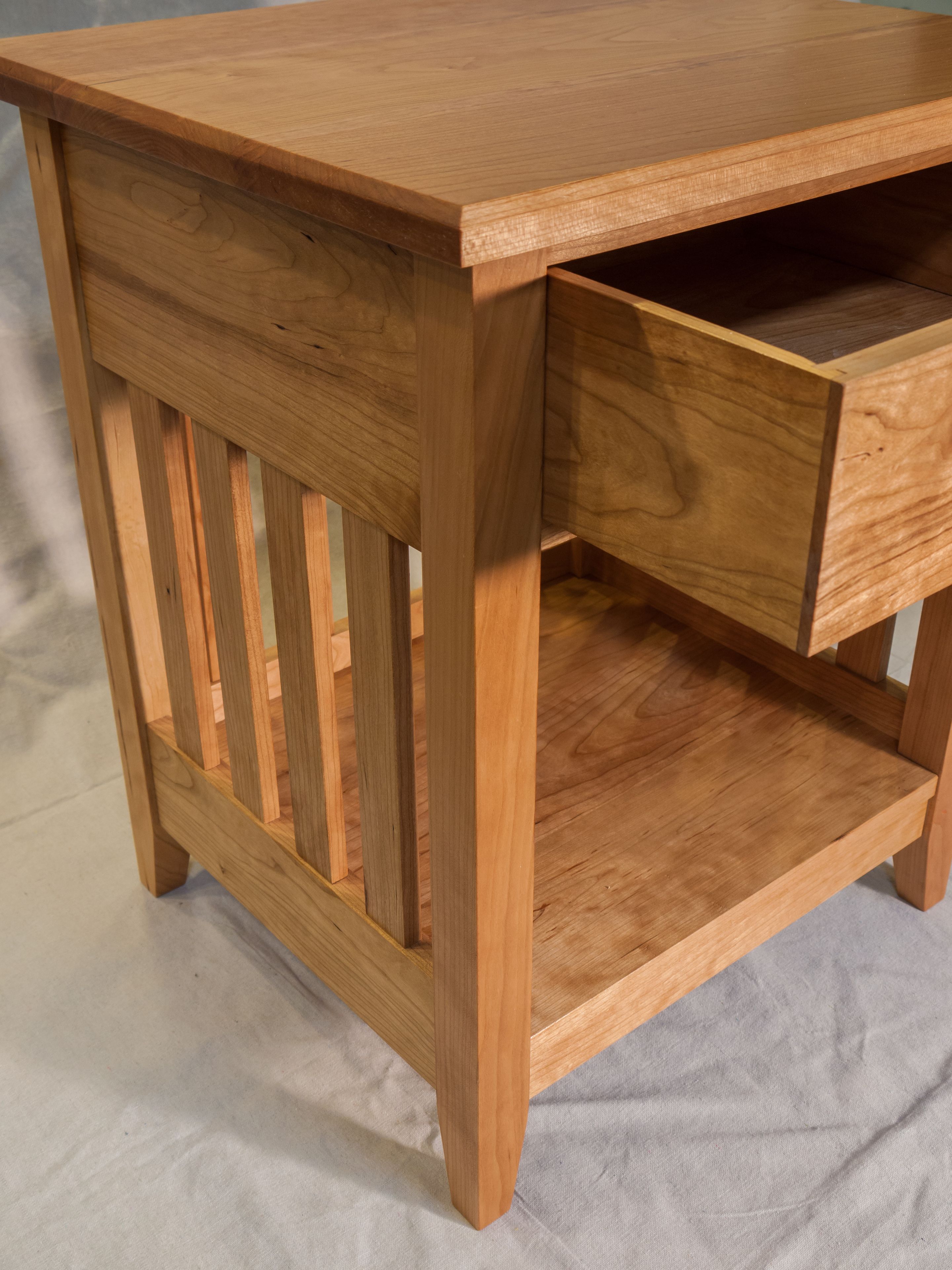 Cherry Shaker Nightstand 2 