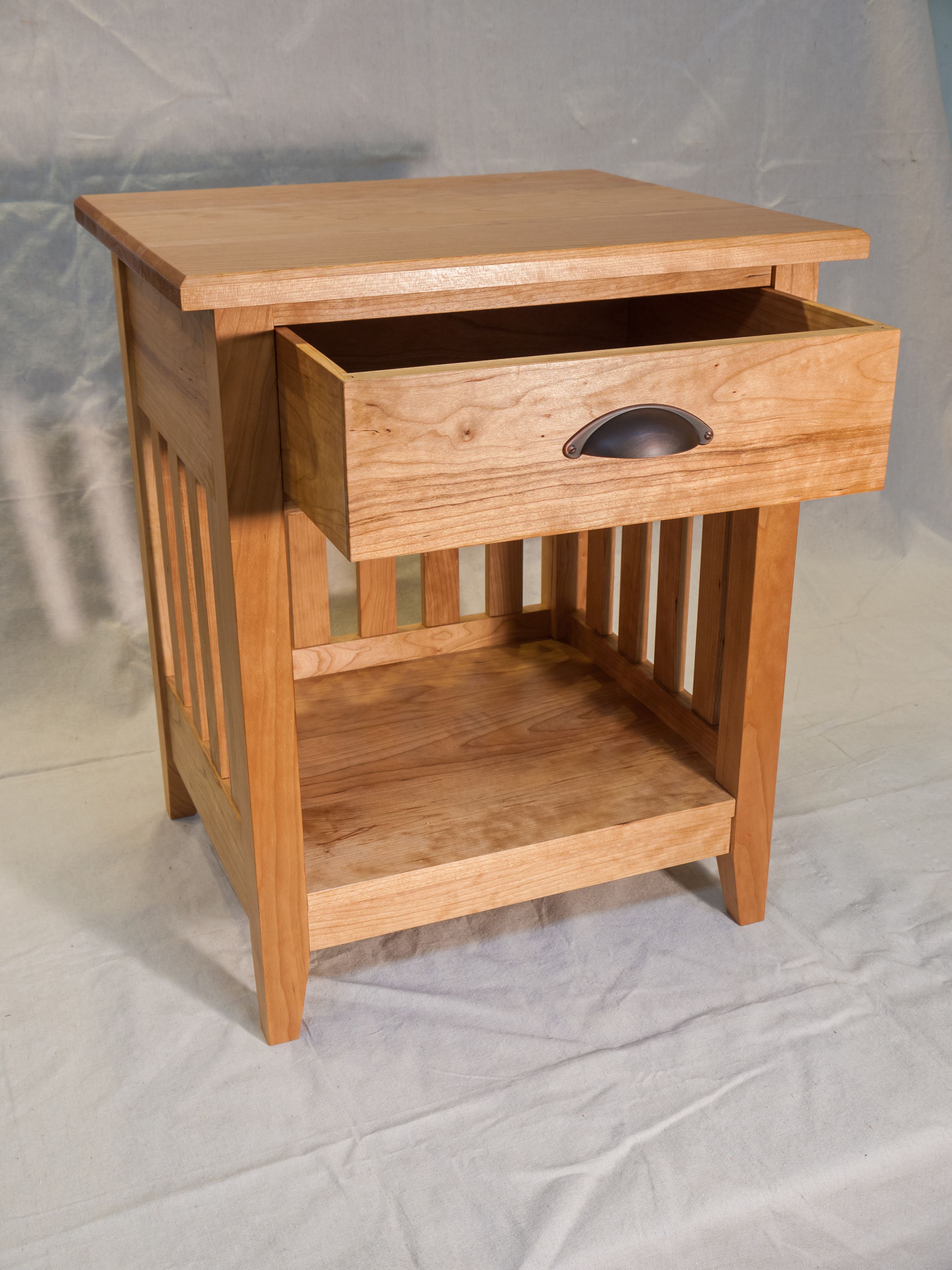 Cherry Shaker Nightstand 3 