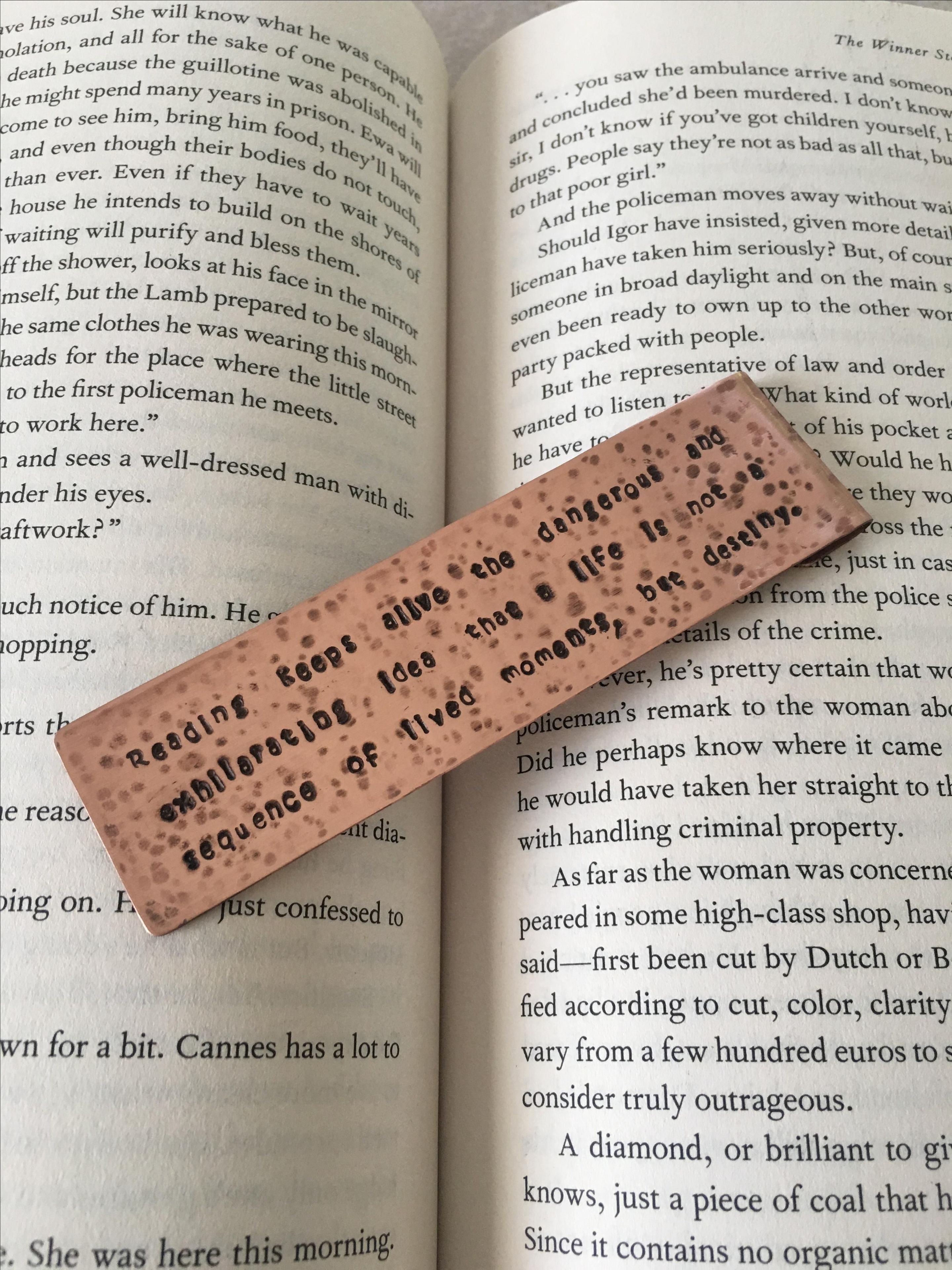 Personalized Metal Bookmarks