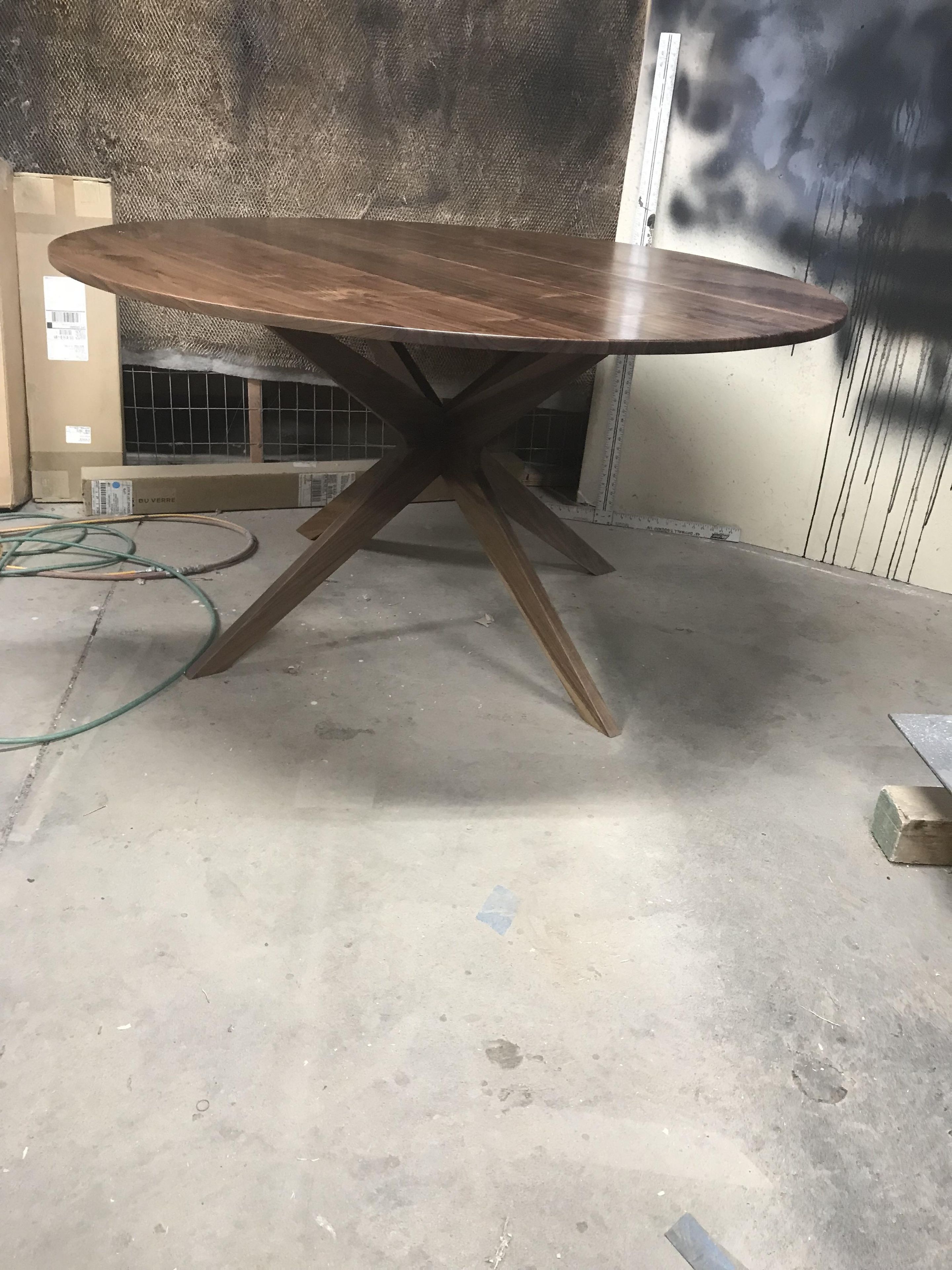Mid Century Walnut Dining Table 1 