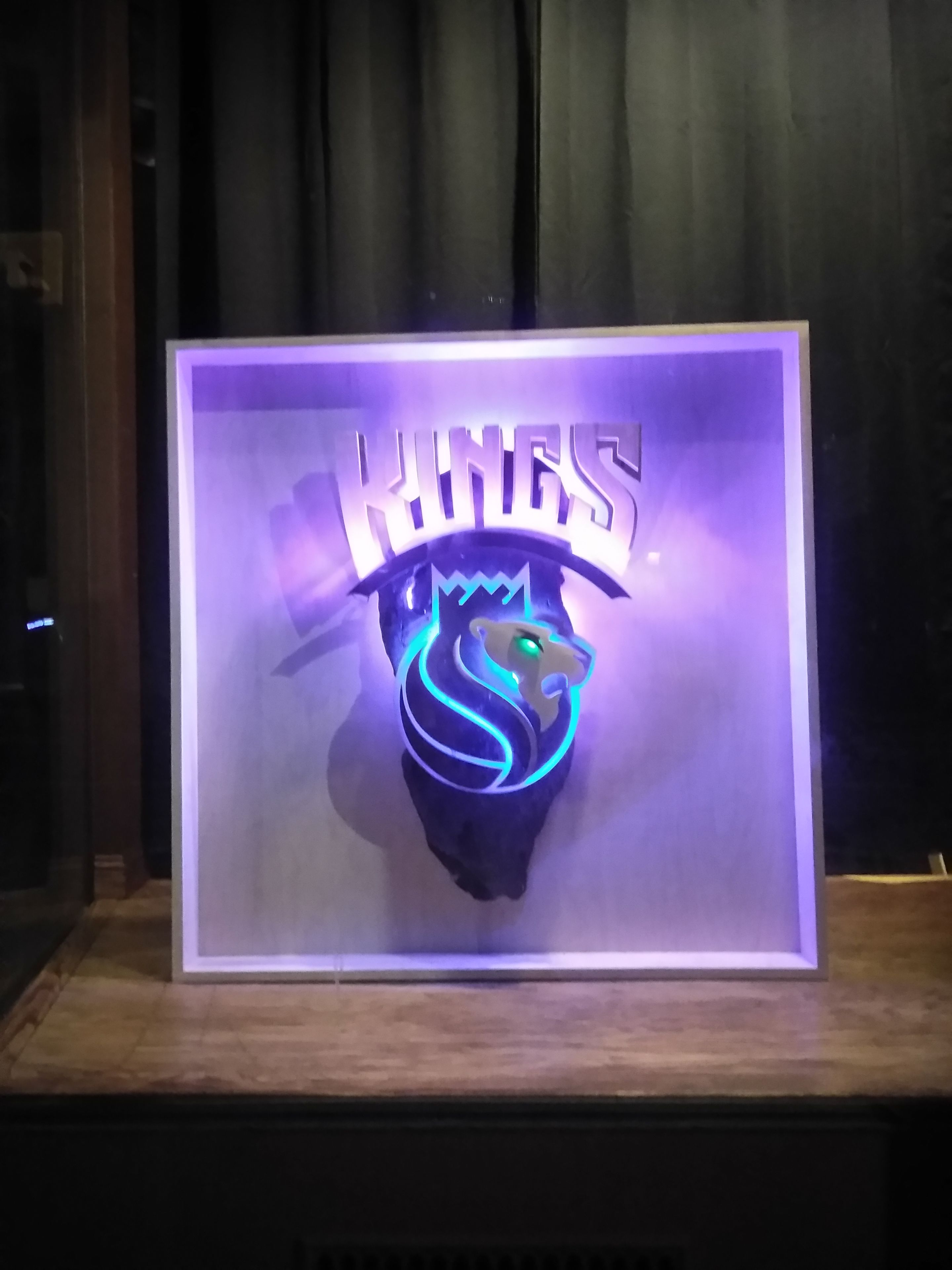Wood Sacramento Kings Logo 4