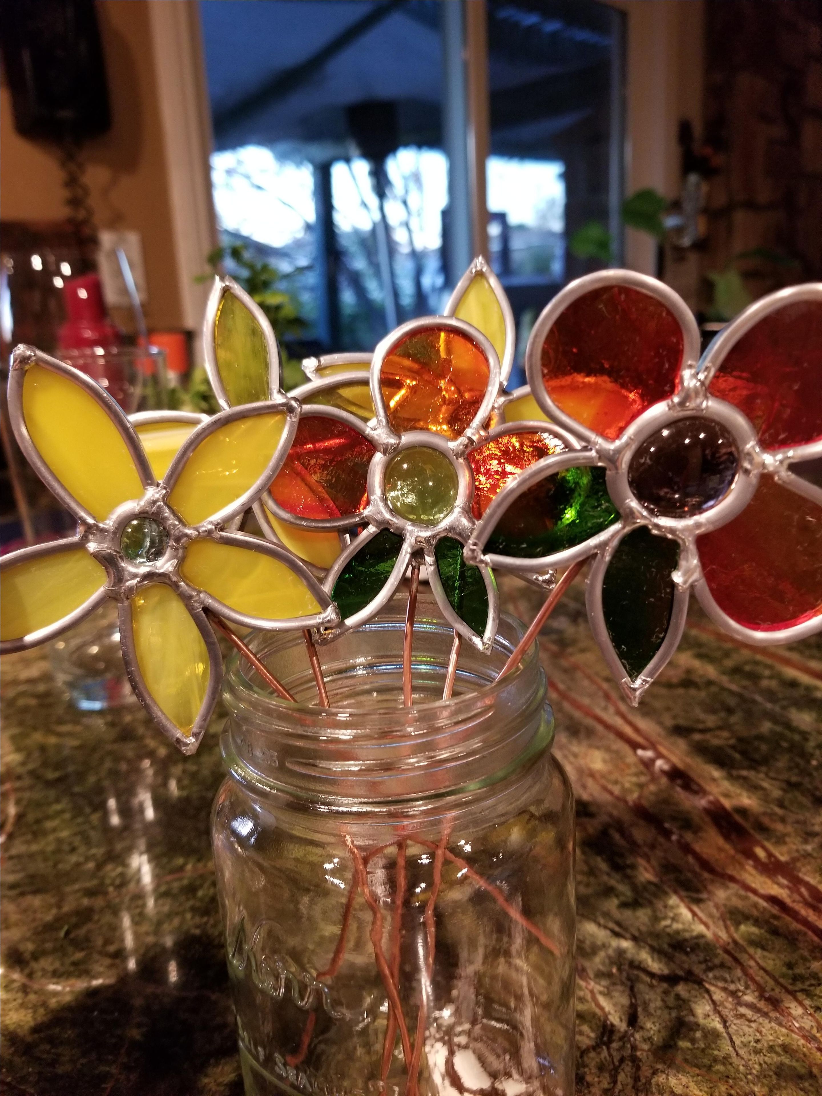 Stained Glass Flower 4