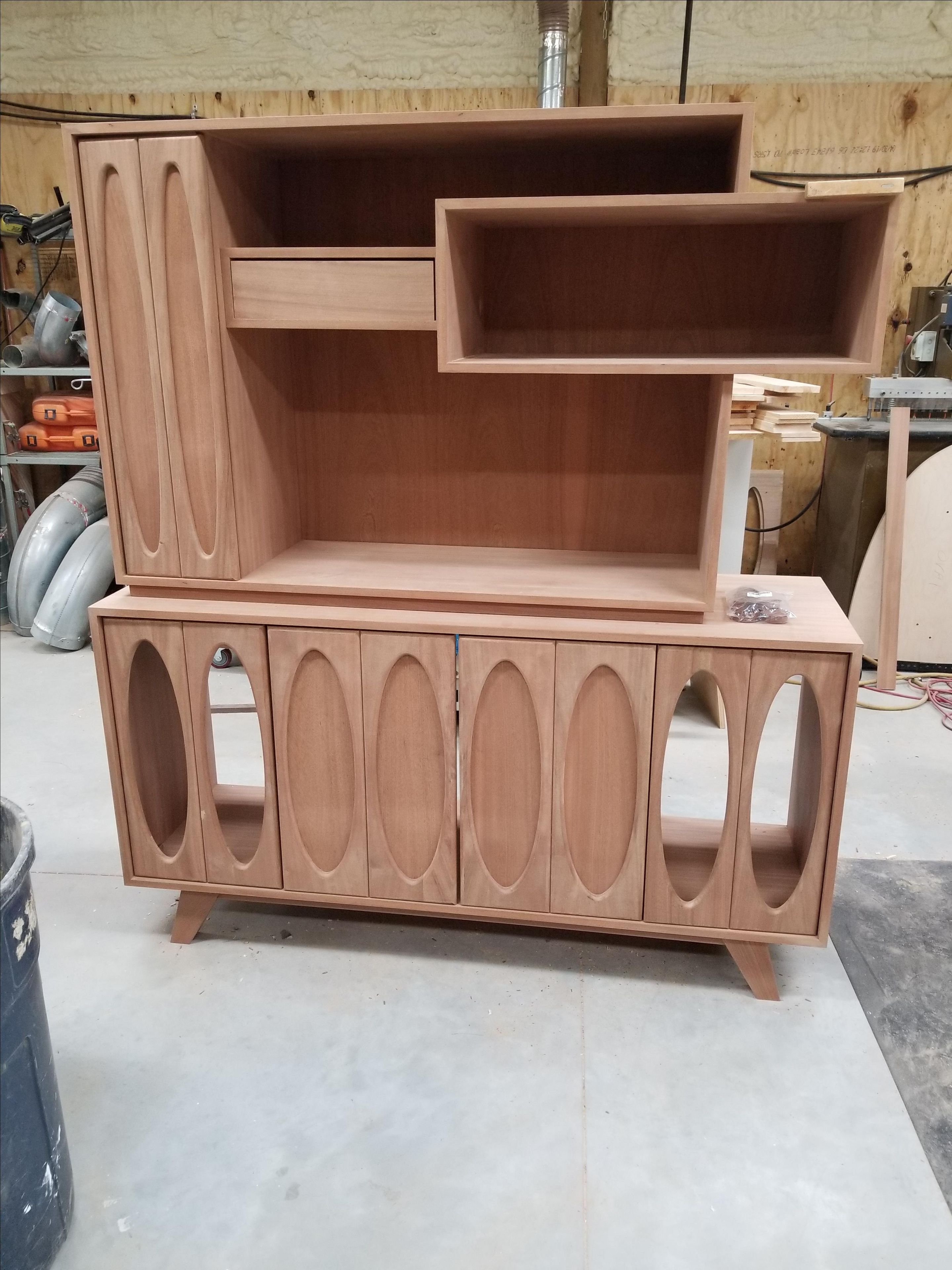 Mid Century Modern Stereo Or Tv  Media Cabinet 4 