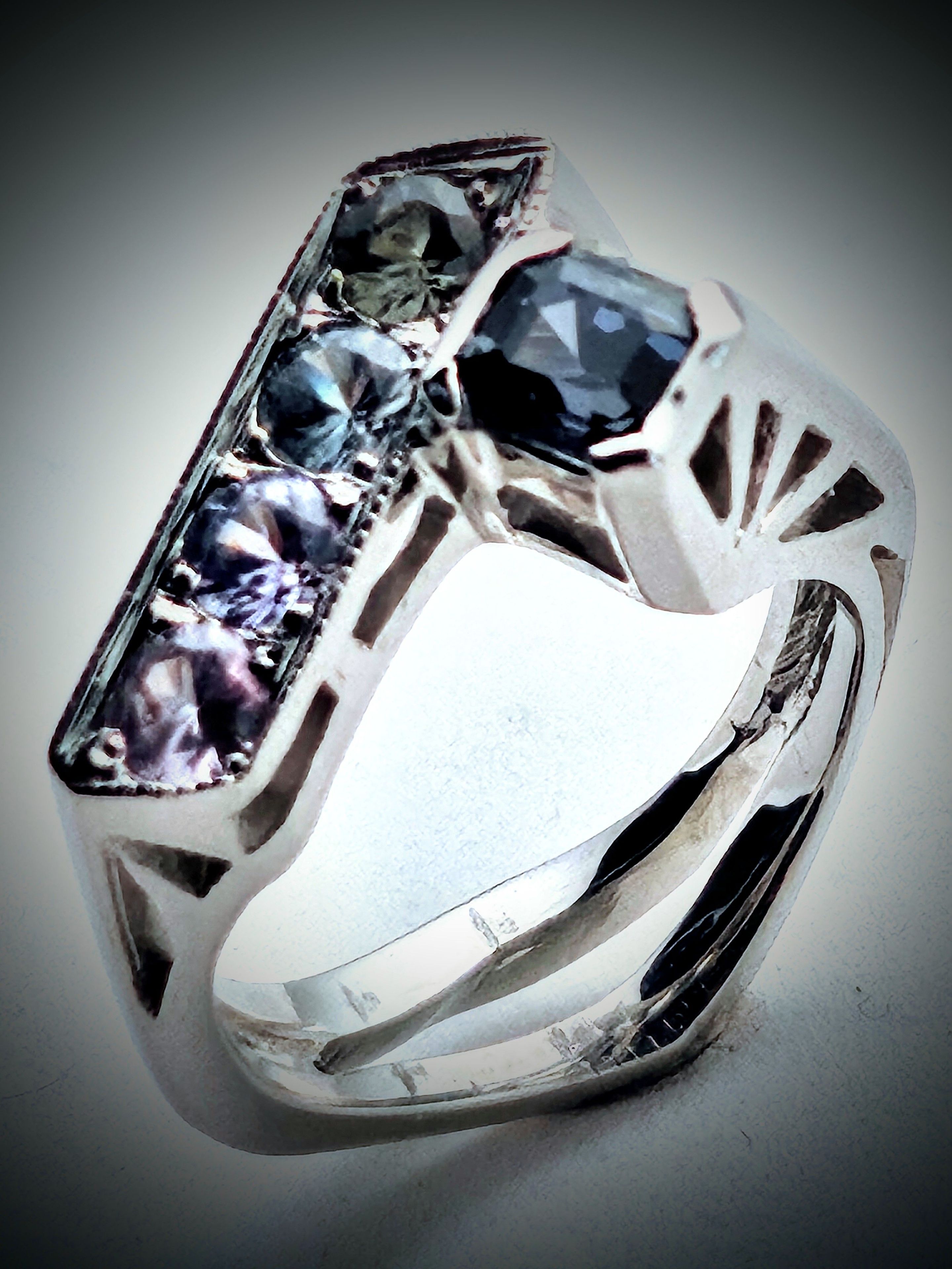 Rainbow Sapphire Ring