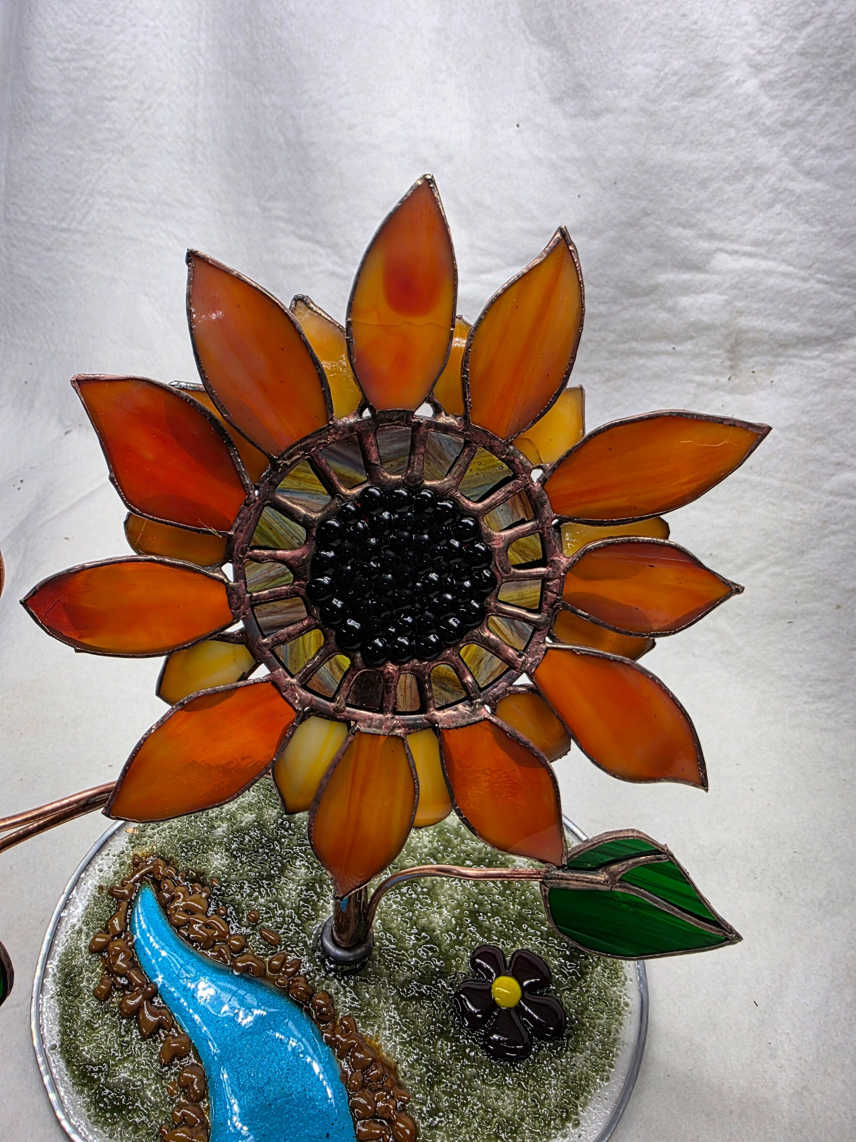 Stained Glass Sunflower 3