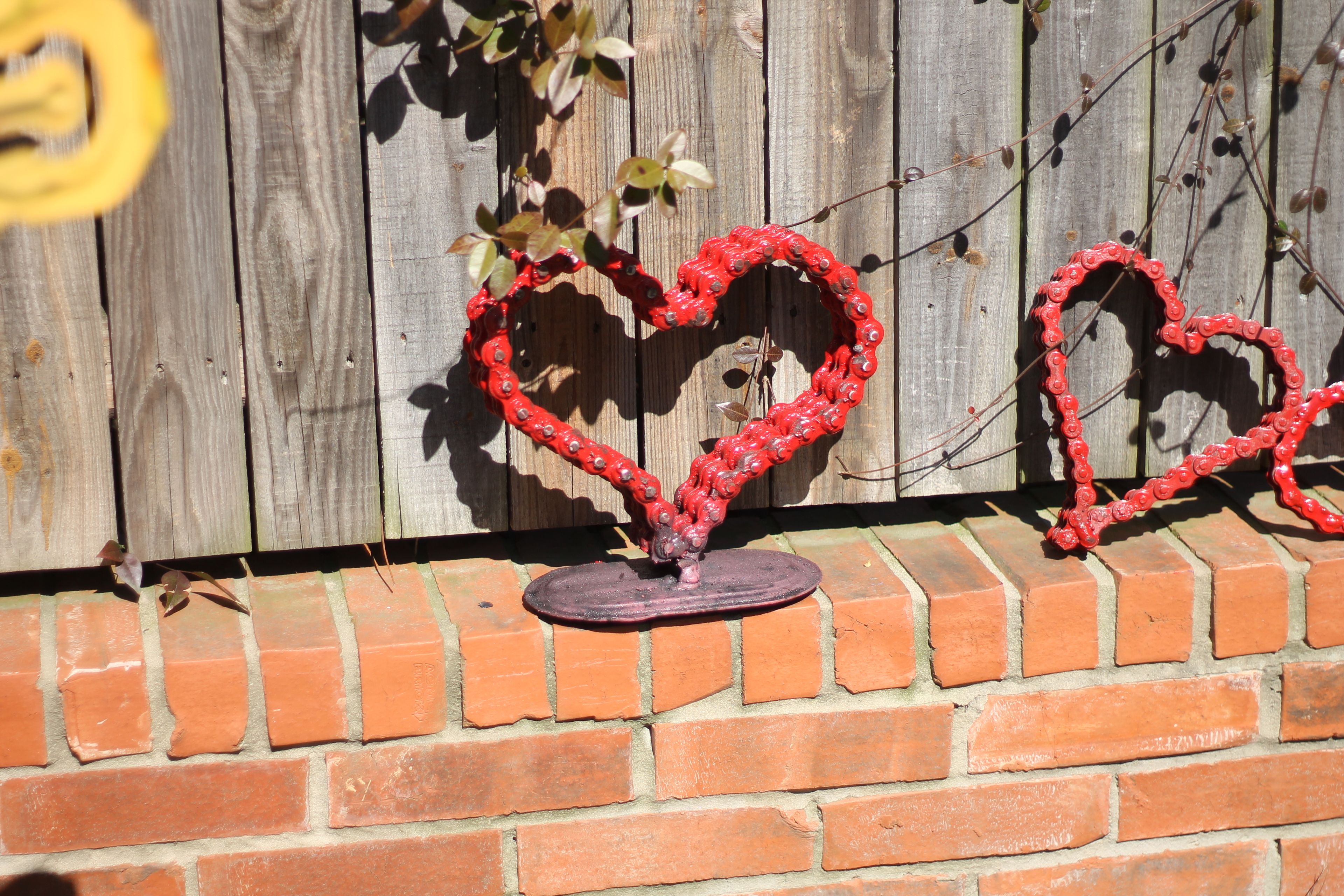 Metal Sign Signage Heart Sculpture, Anniversary Wedding Gift Party Decoration 2 
