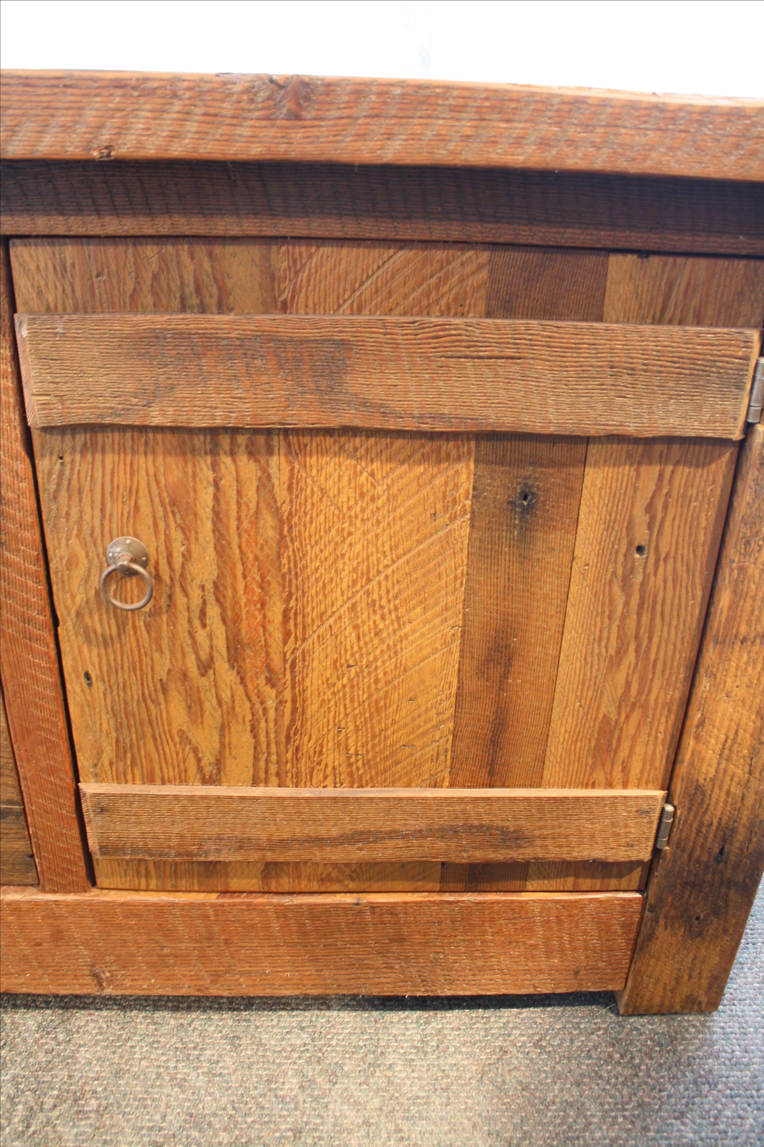 Rustic Reclaimed Barnwood Media / Entertainment Console 6 