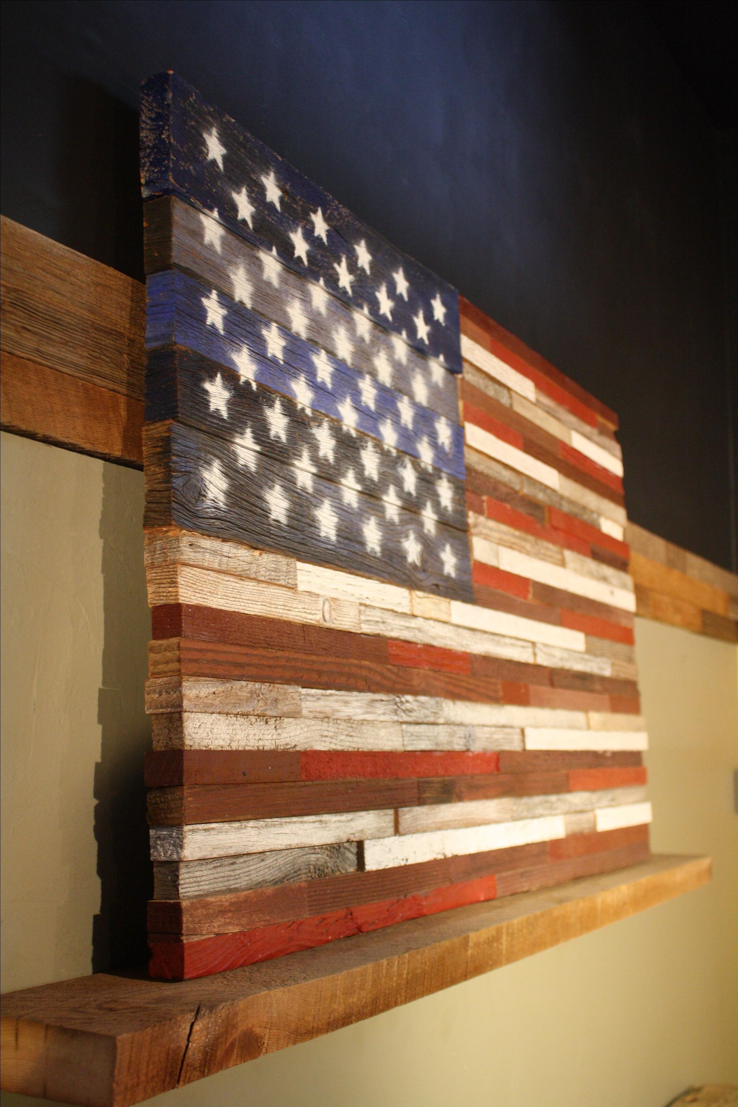 One Of A Kind Us Flags Made From Reclaimed Barnwood!! 7 