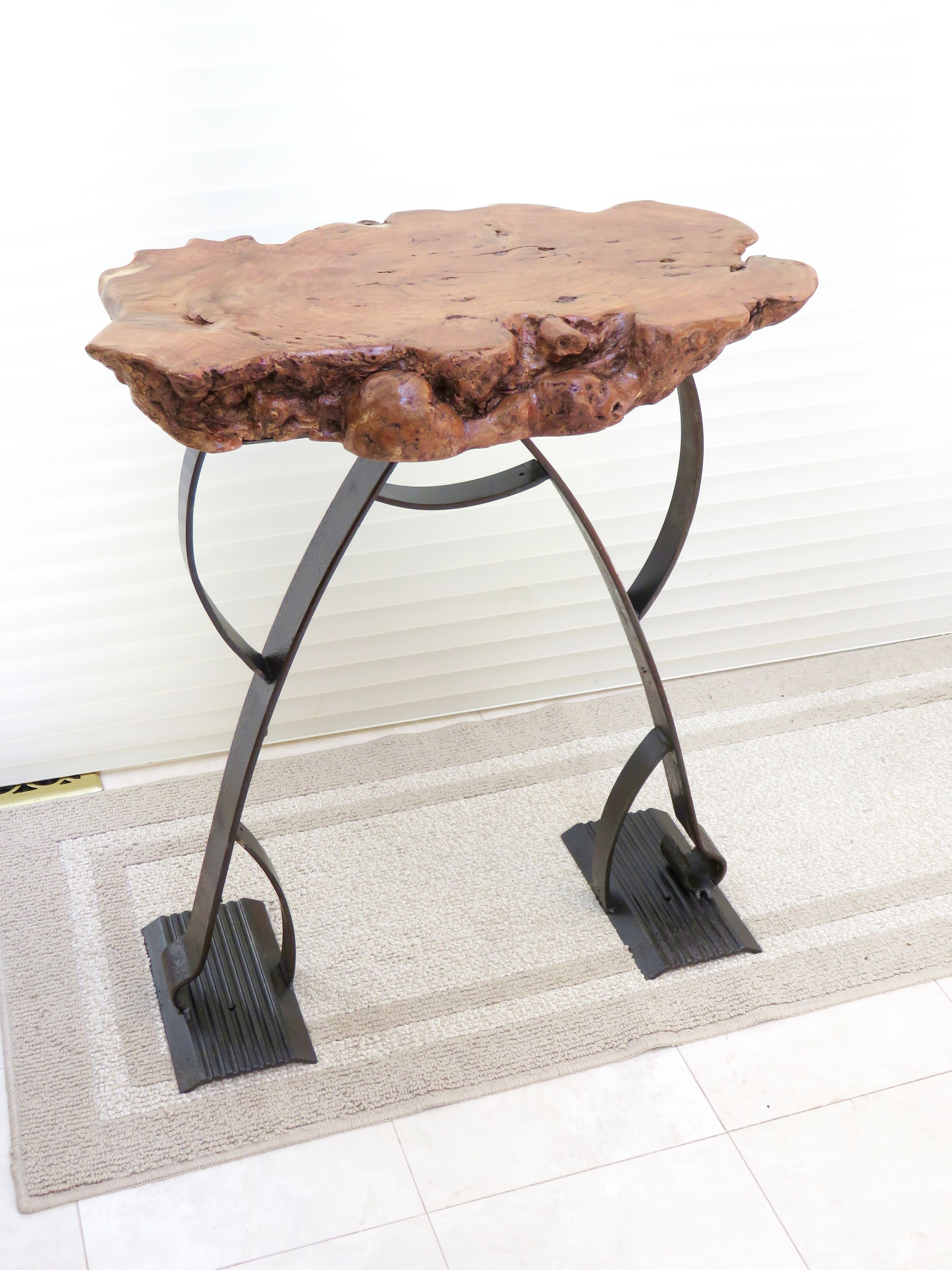 Prairie-Style Urban Industrial Accent Or Art Table