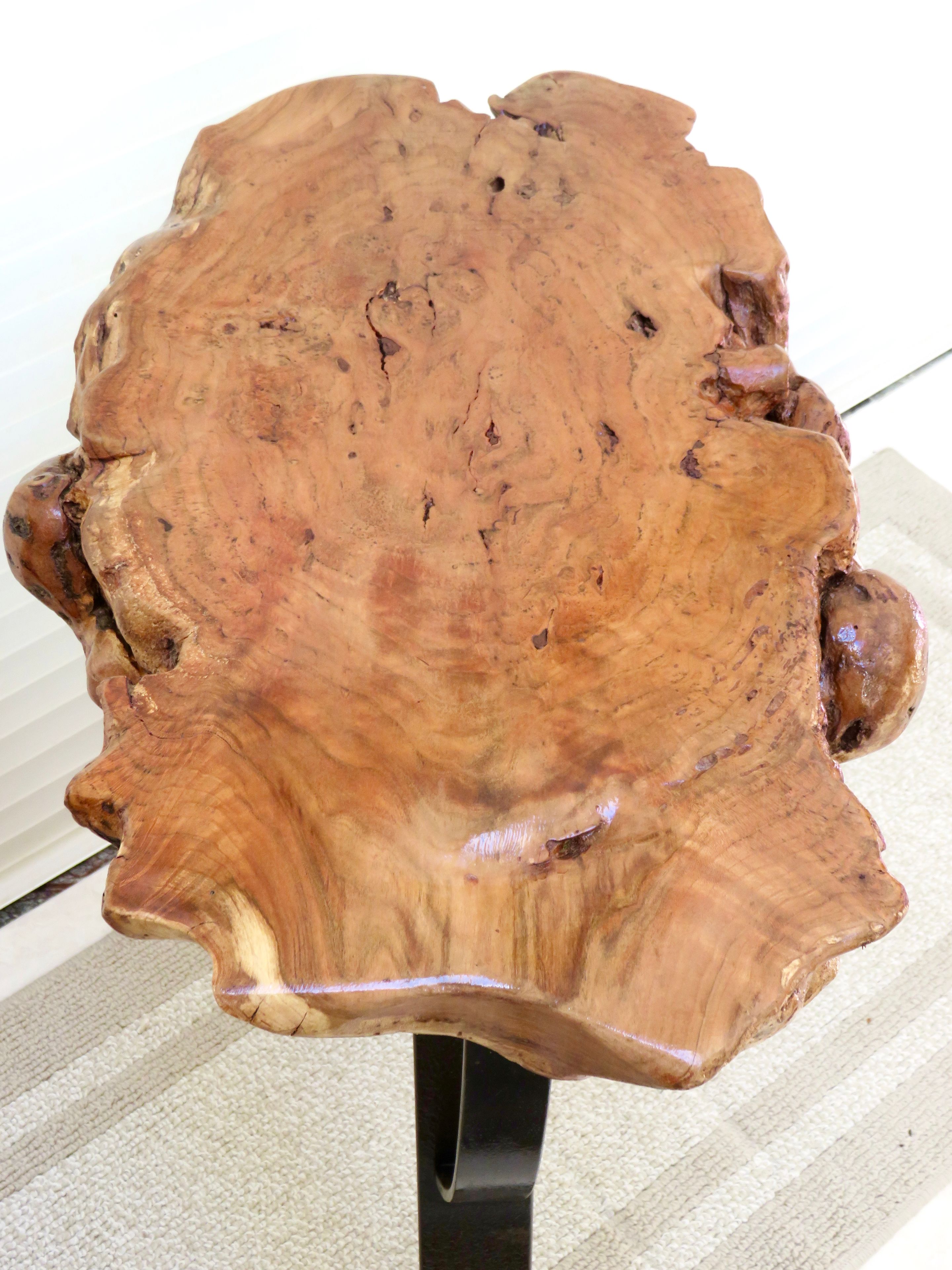 Prairie-Style Urban Industrial Accent Or Art Table 4