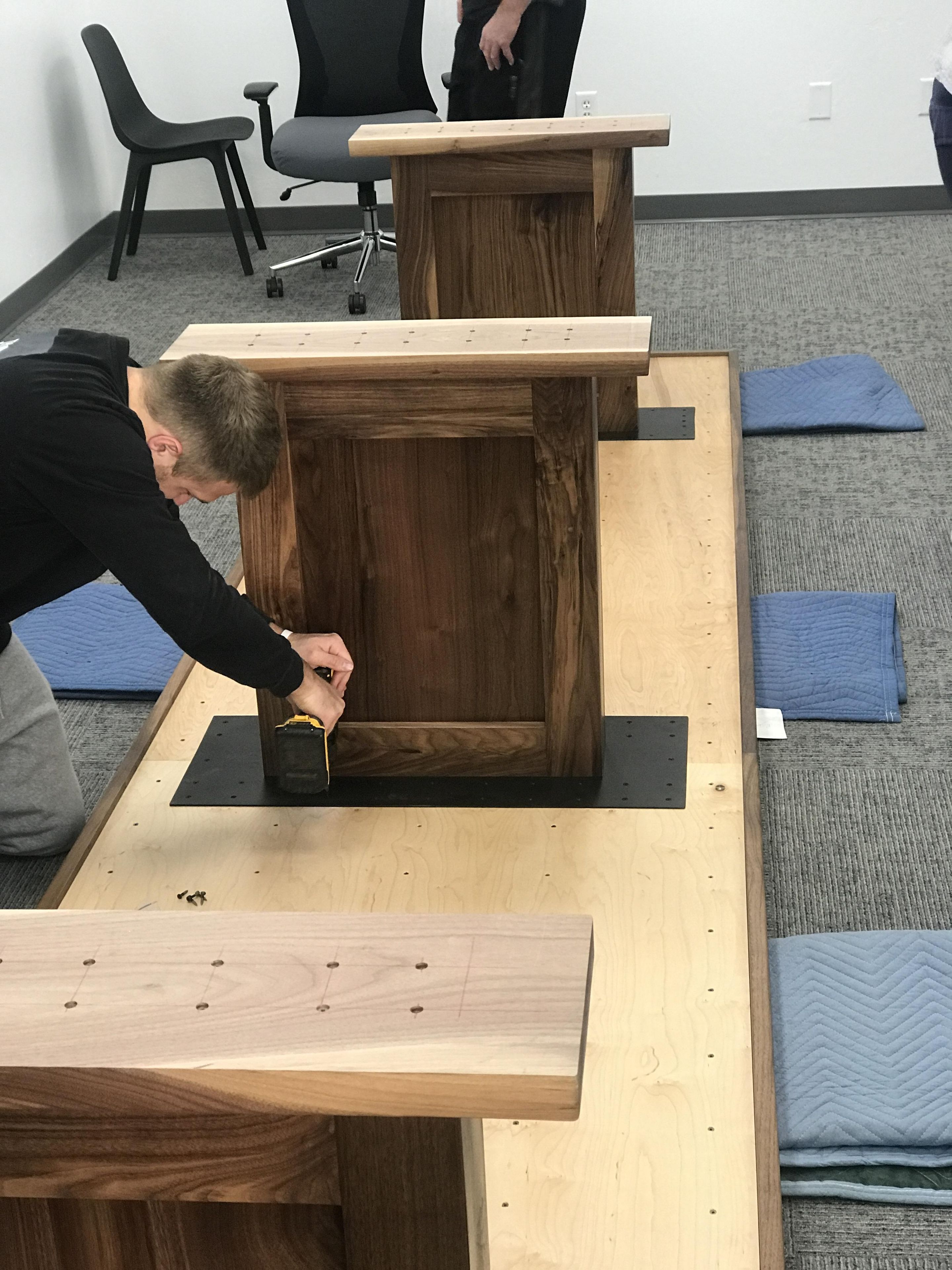 16ft Walnut Conference Table With Power/Data Ports 2