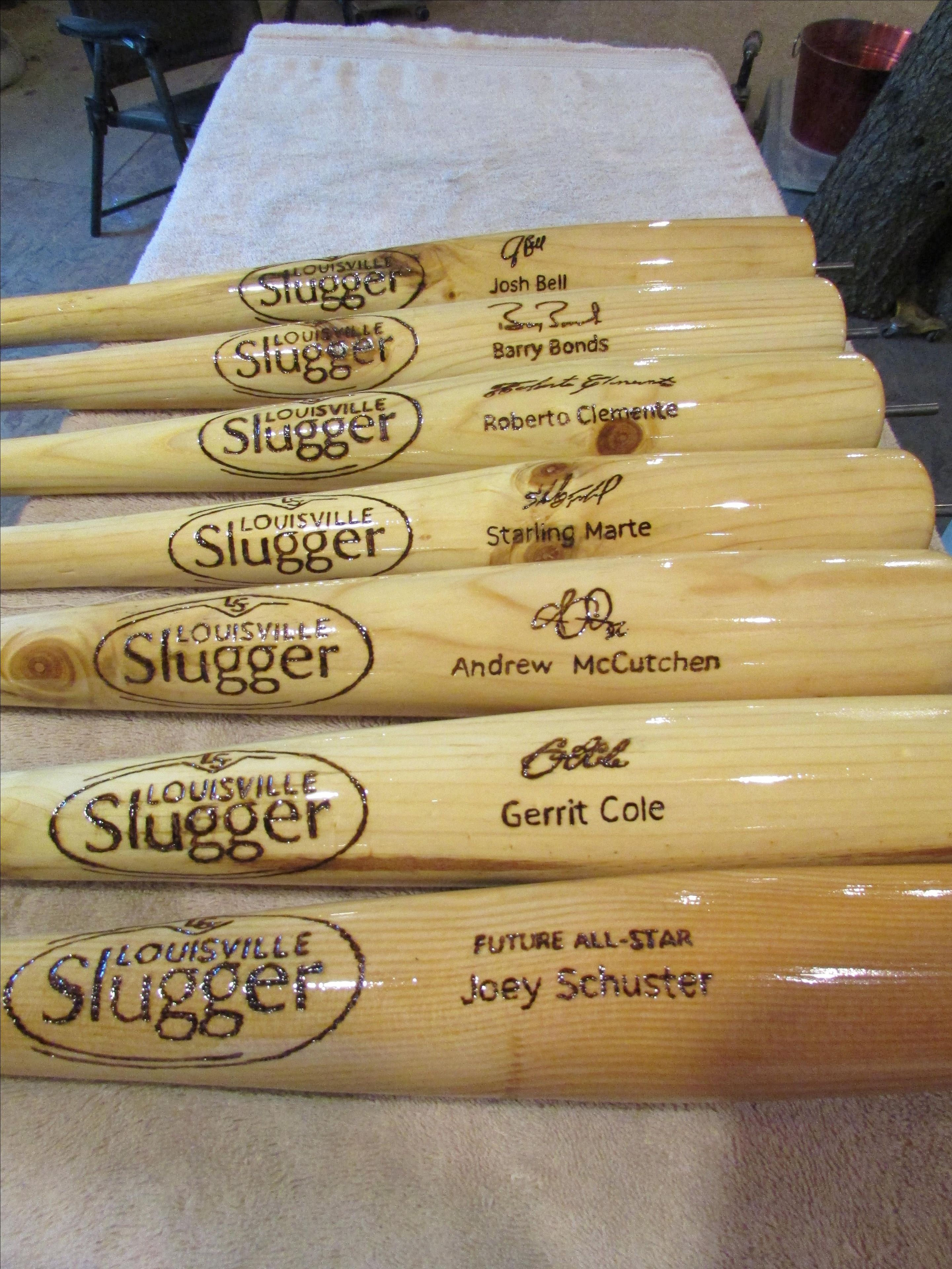 Baseball Theme Bed With Customized Bats 2 