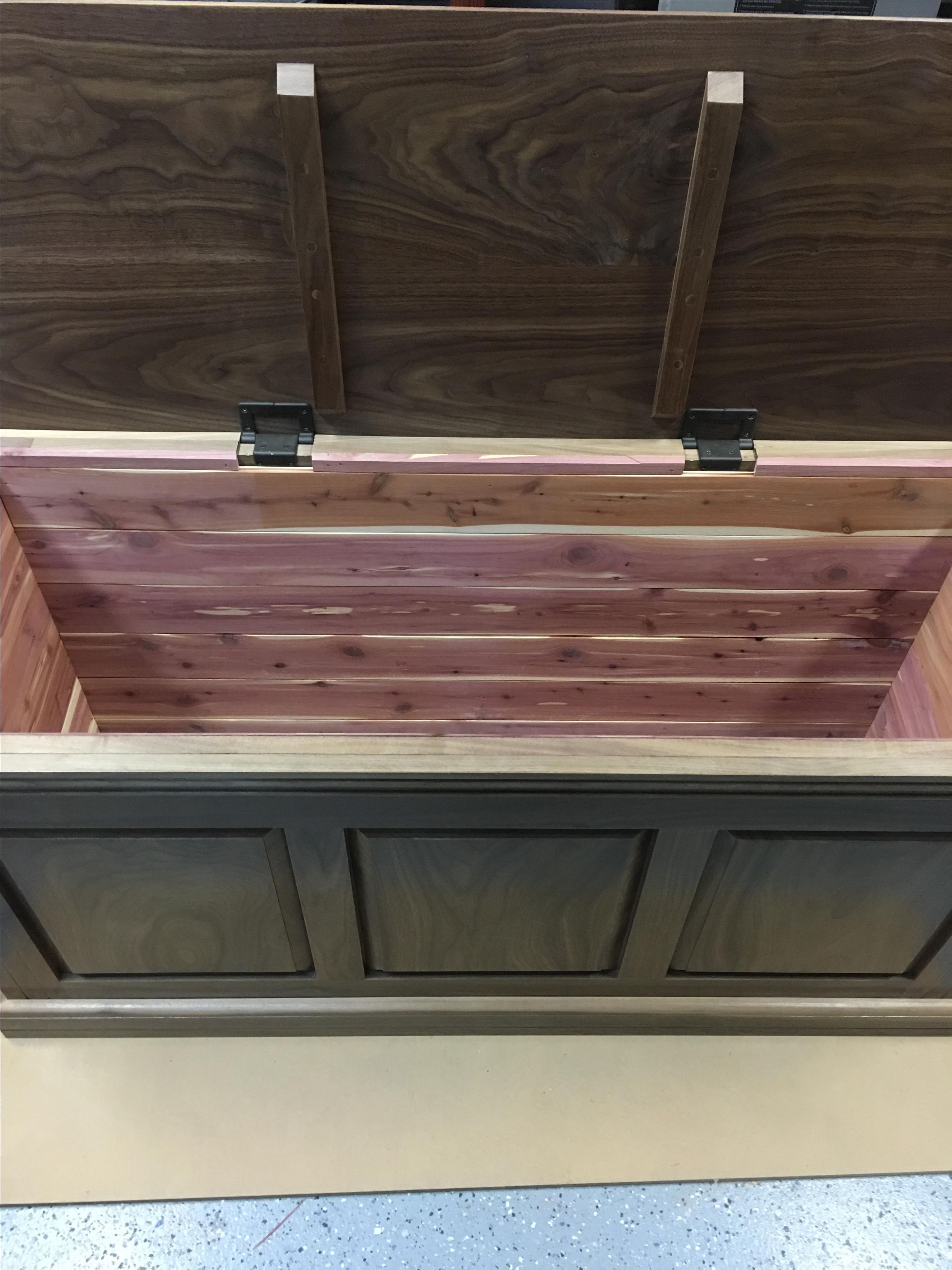 Solid Walnut Cedar Chest 2