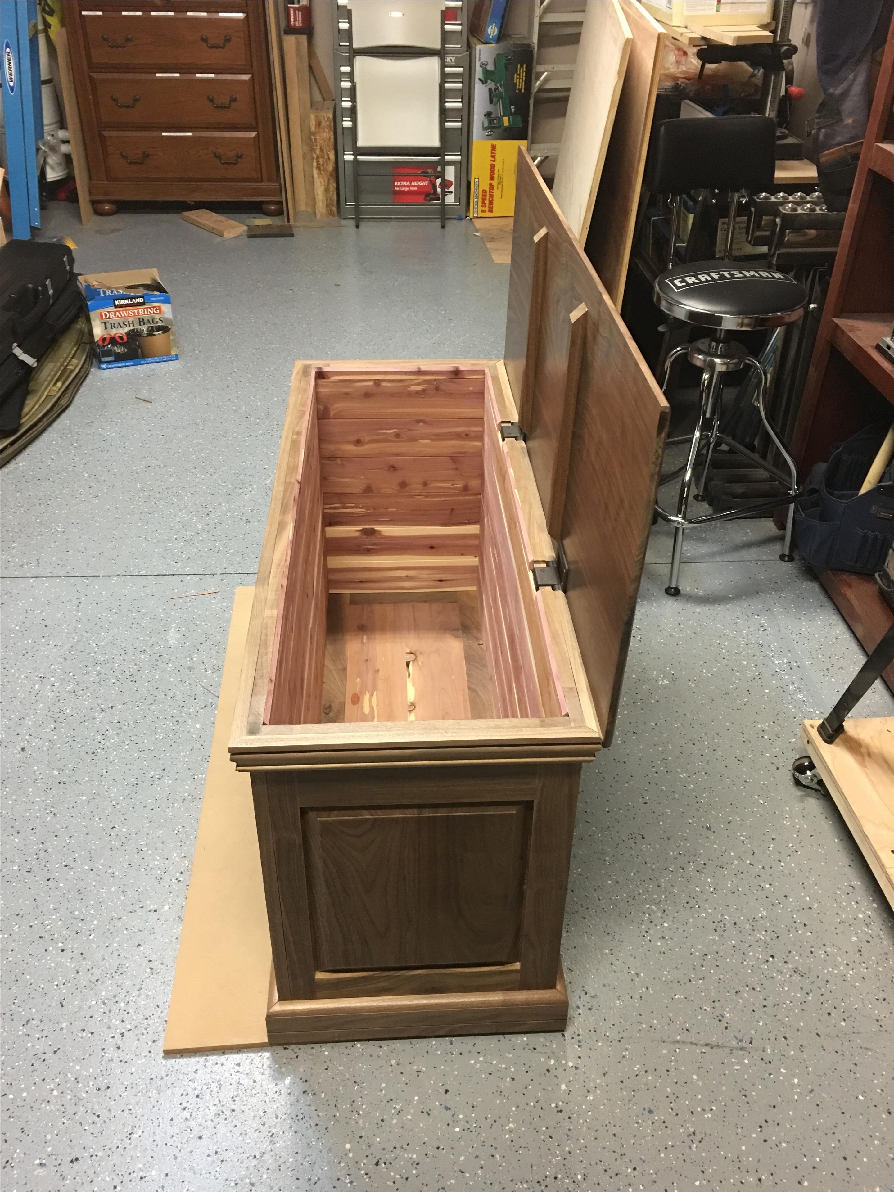 Solid Walnut Cedar Chest 4