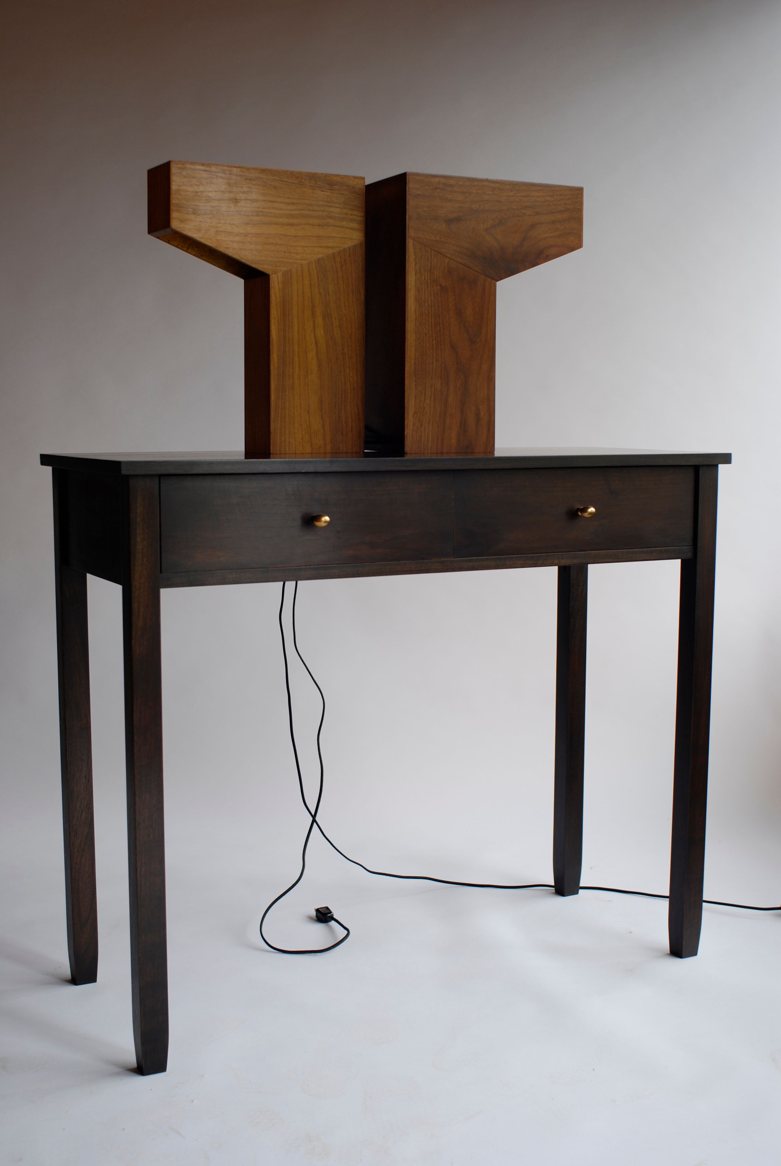 Teak And Walnut Lamp 3 