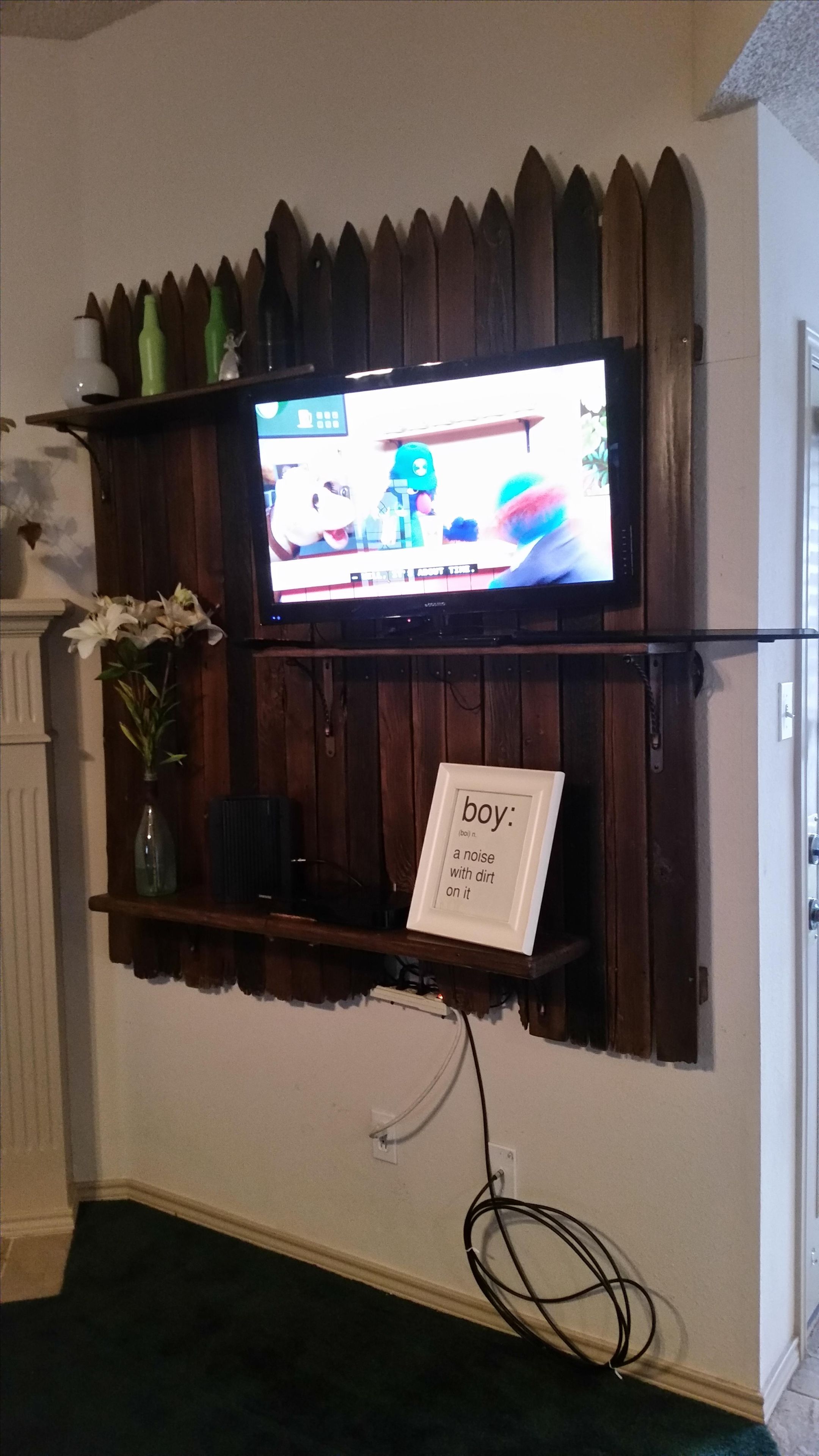 Unique Wall Mounted Entertainment Center 6 