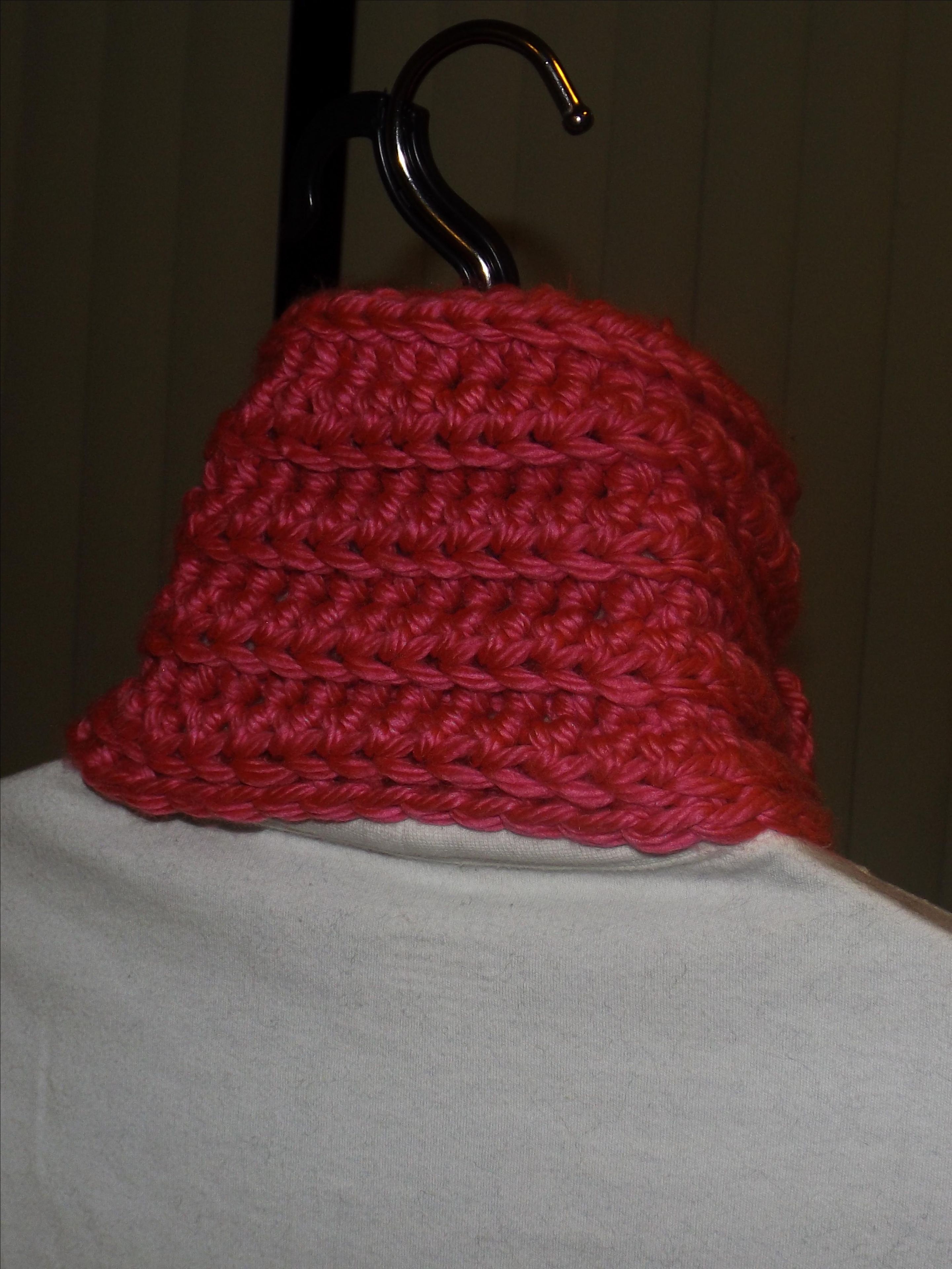 Pink Button Neck Warmer 5 