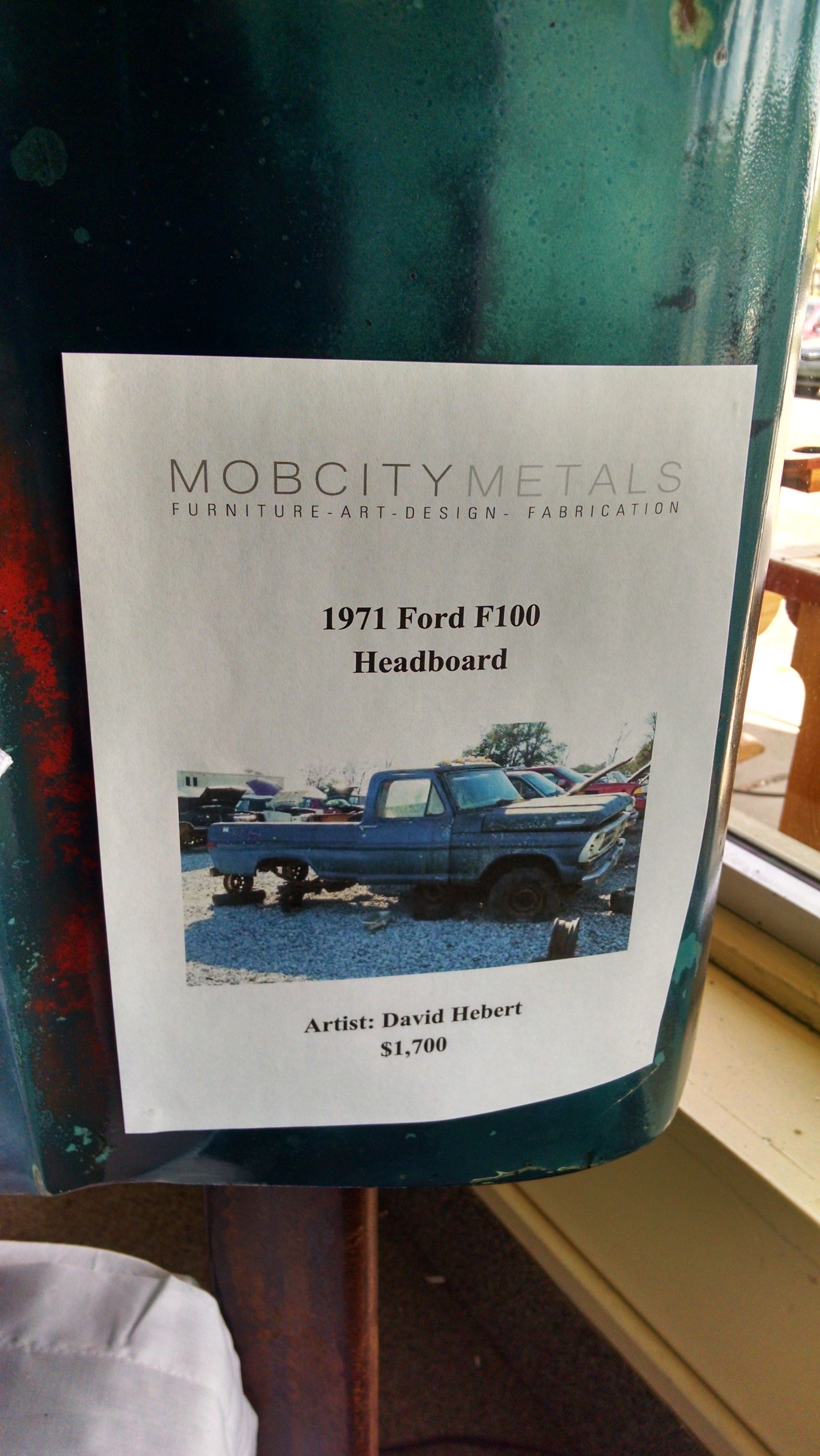 Industrial Metal Carhood Headboard 3 