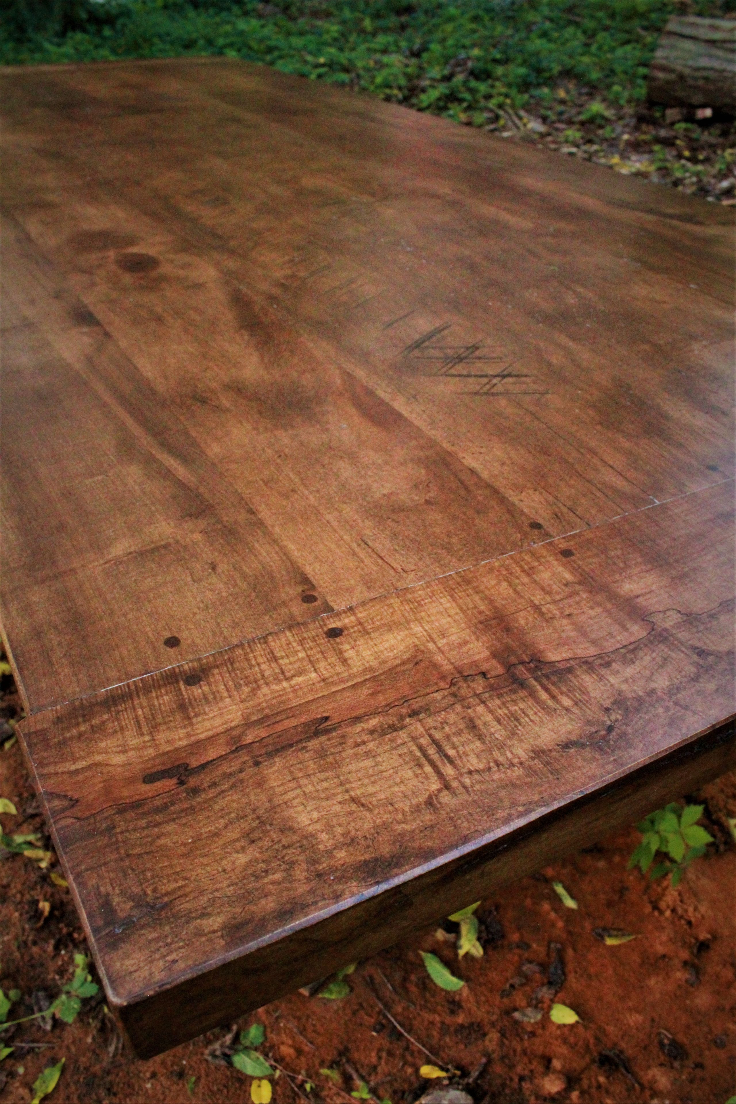 Farmhouse Table Reclaimed Barnwood- Maple 3 