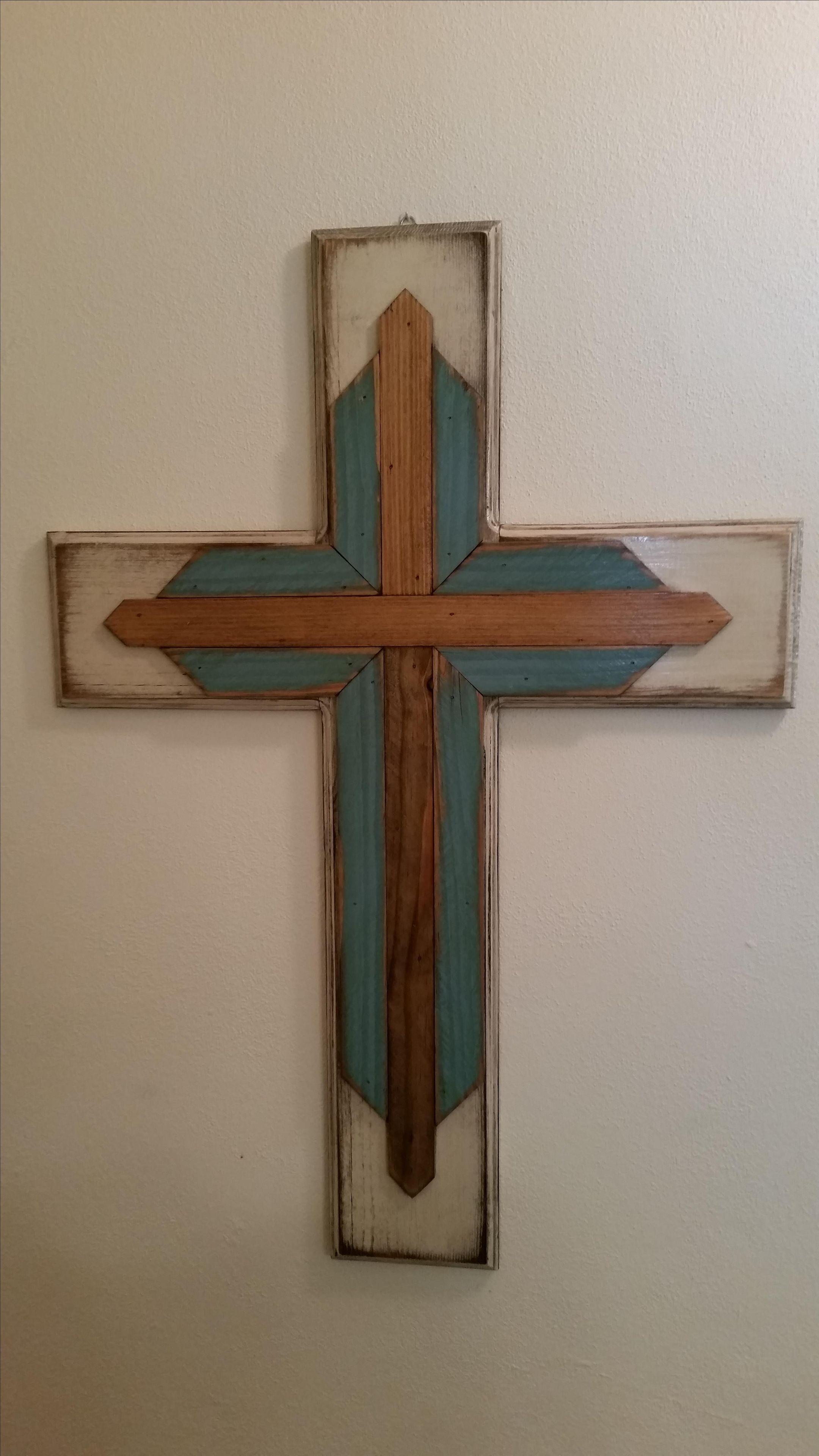 Distressed Wooden Cross