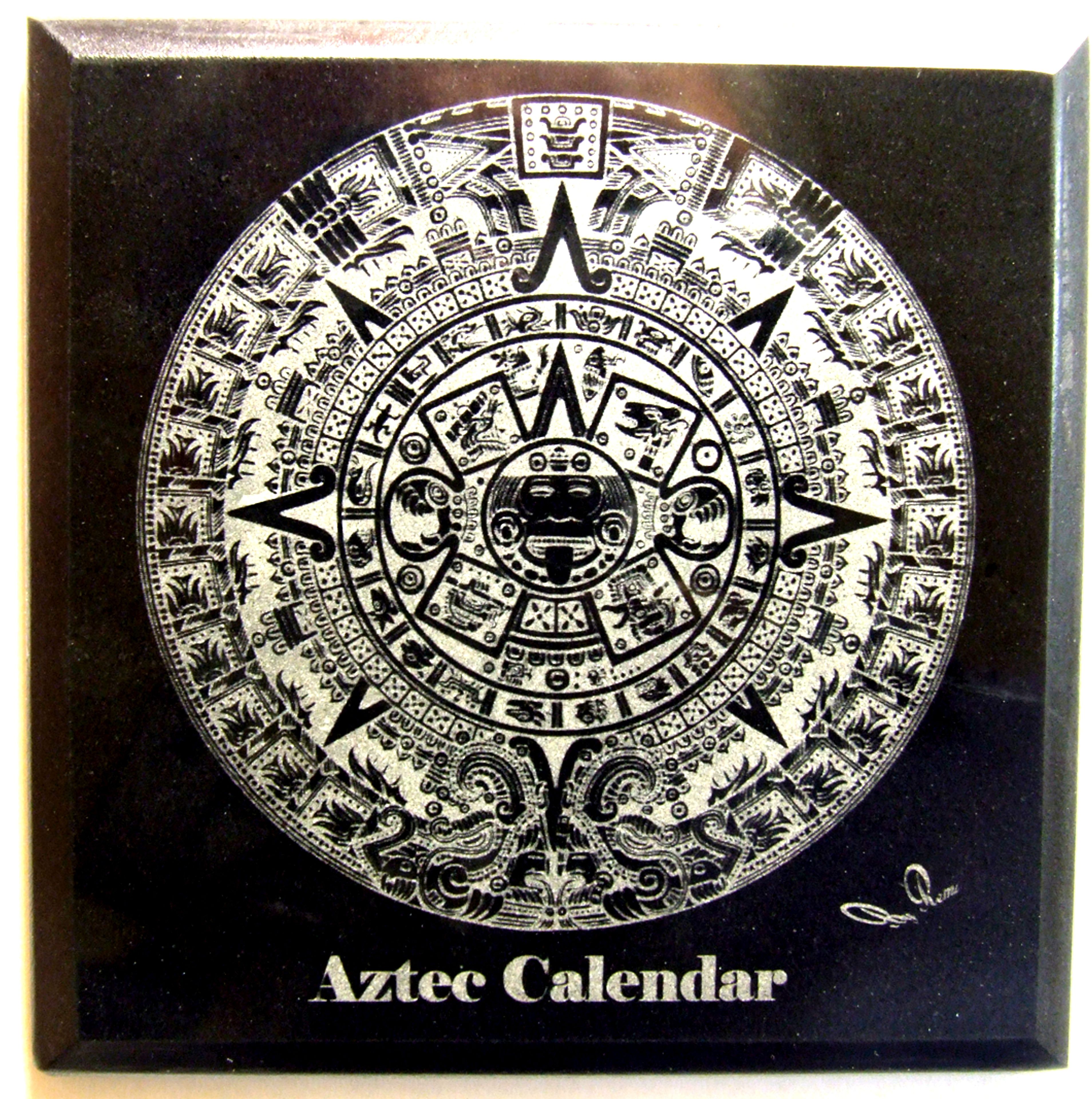 Custom Laser Engraved Black Marble 4