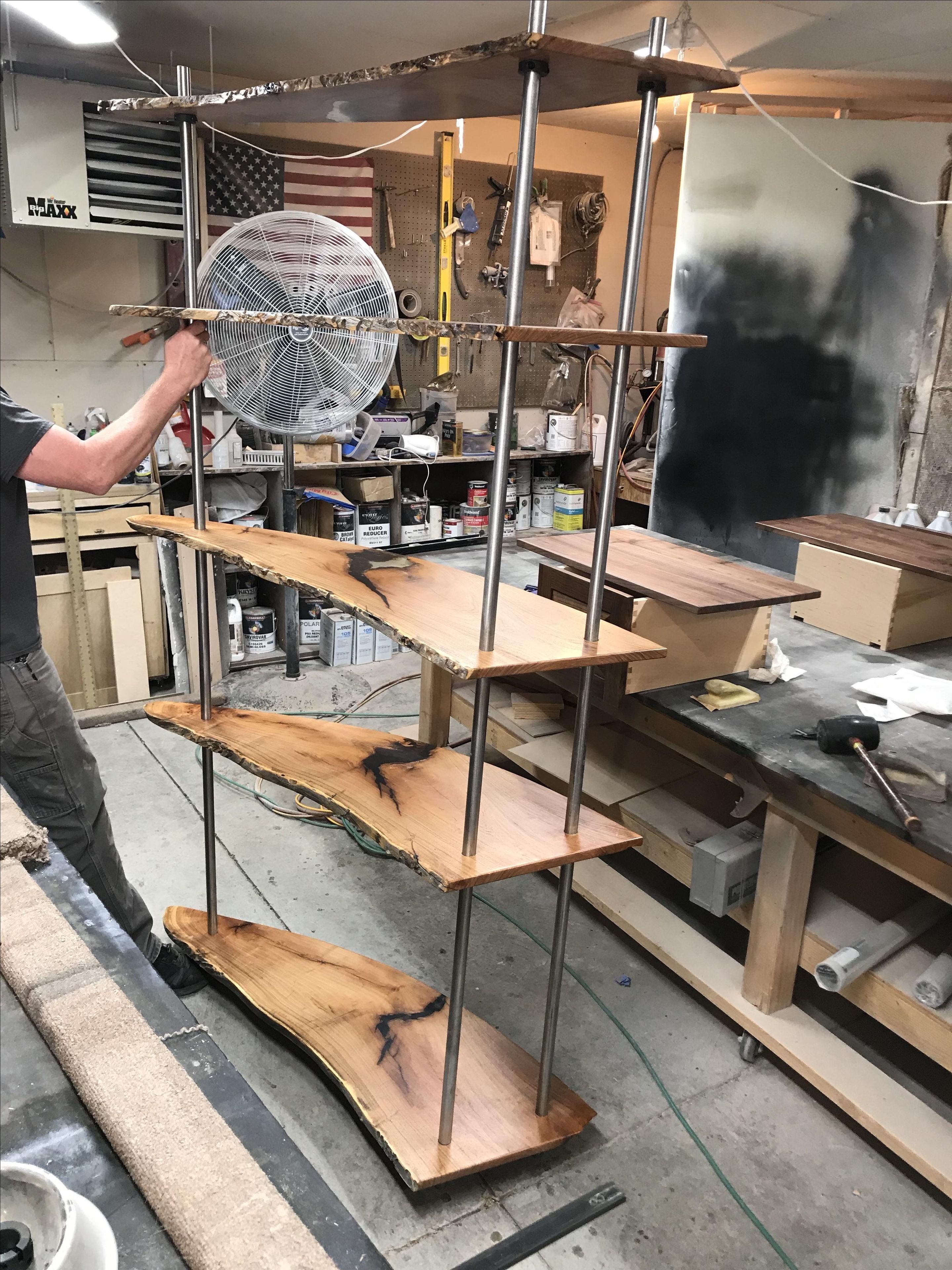 Mesquite Live Edge Bookcase 3