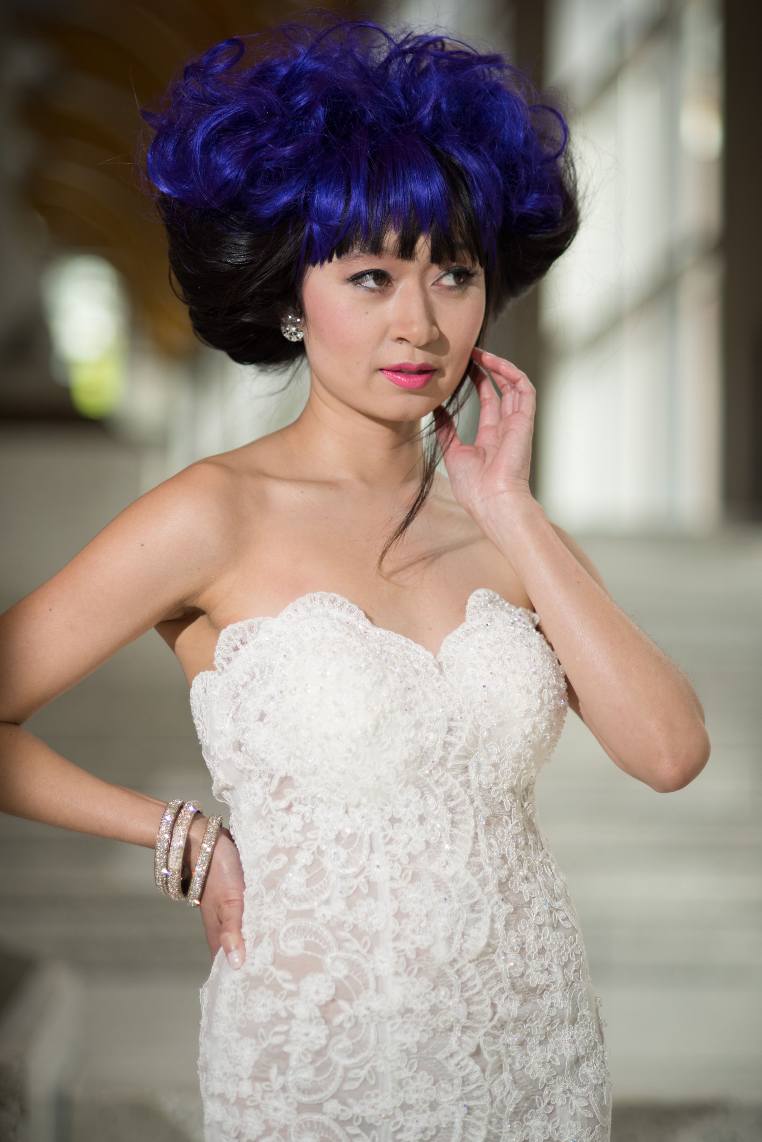 Custom Made Couture Split Fit-N-Flare Wedding Dress-Sheer Back (Style # Juliet Pb137)-Made To Order 3 