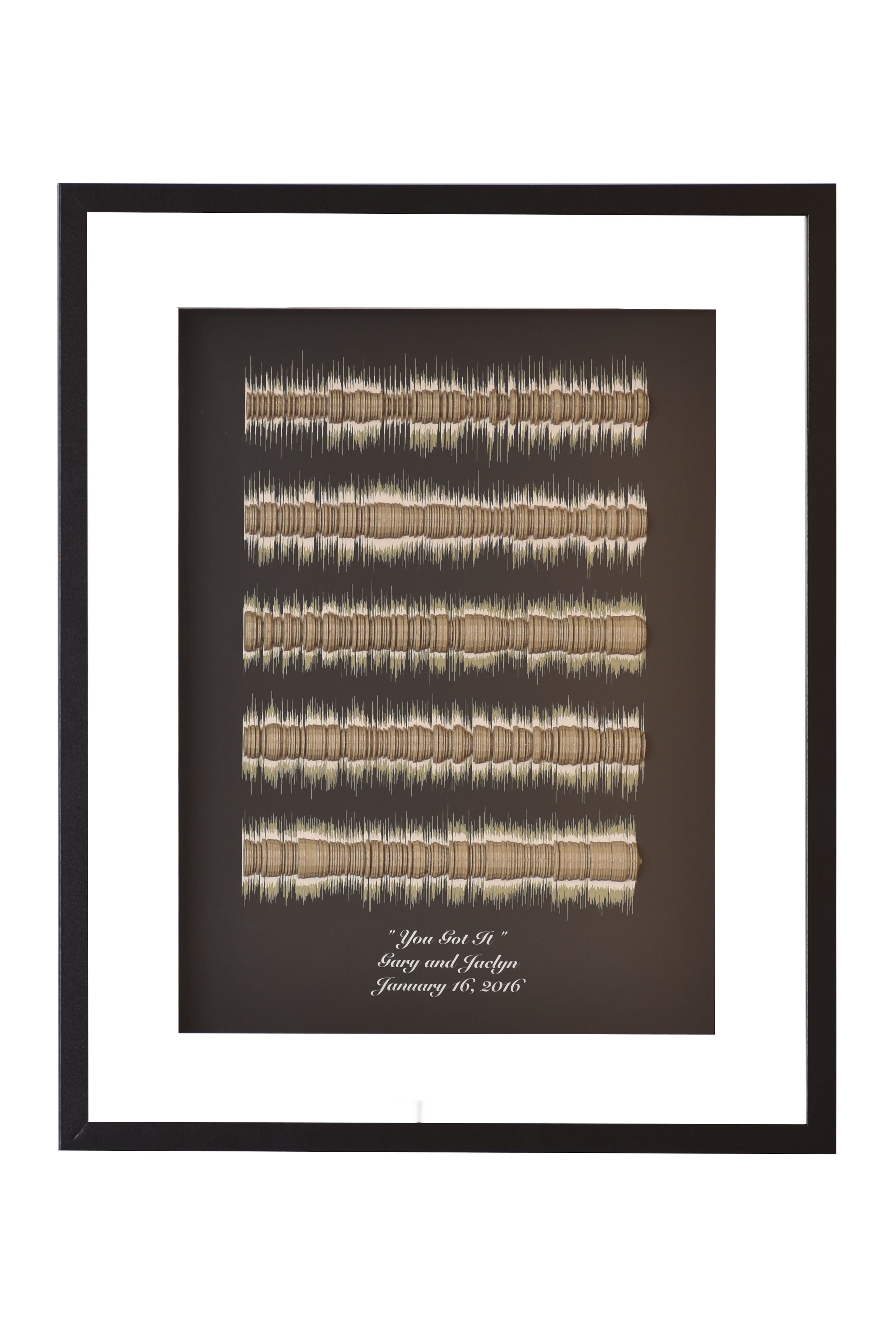 Song Lyrics 3d Sound Wave Art; Wedding Song Display; Personalized Anniversary Gift