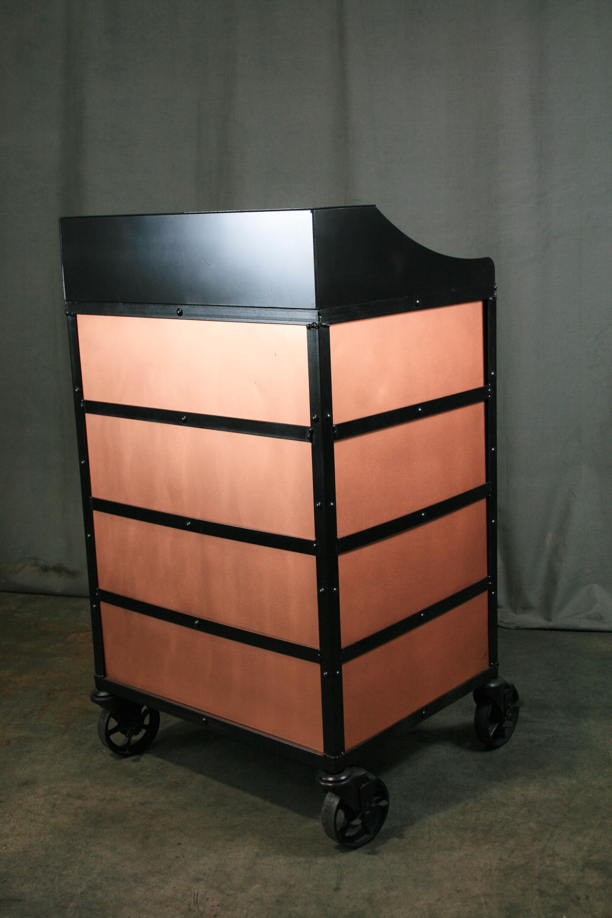 Vintage Industrial Host Stand, Rustic Podium, Modern Lectern, Greeter Station, Concierge Desk