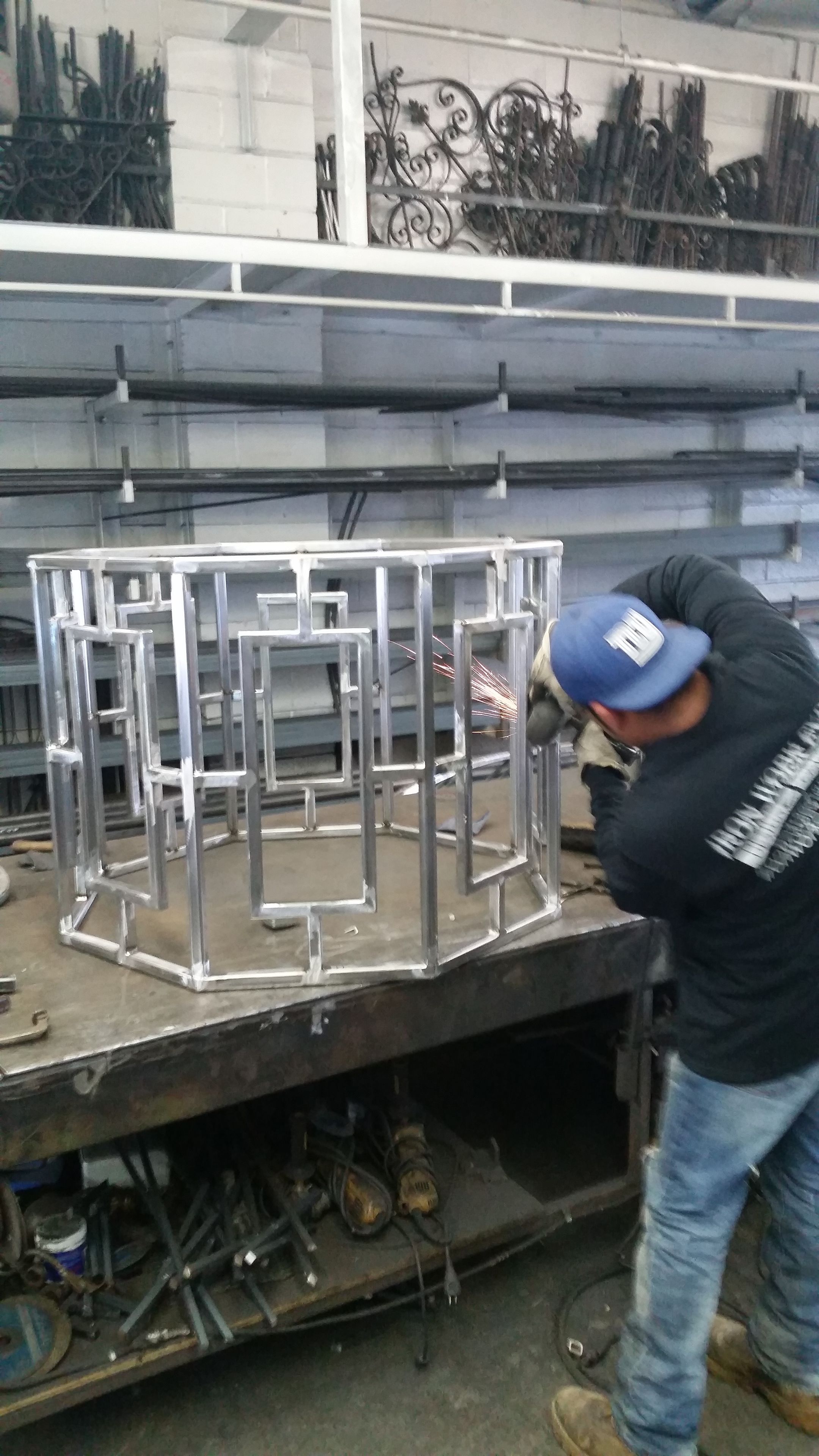 Contemporary Wrought Iron Table Base 5