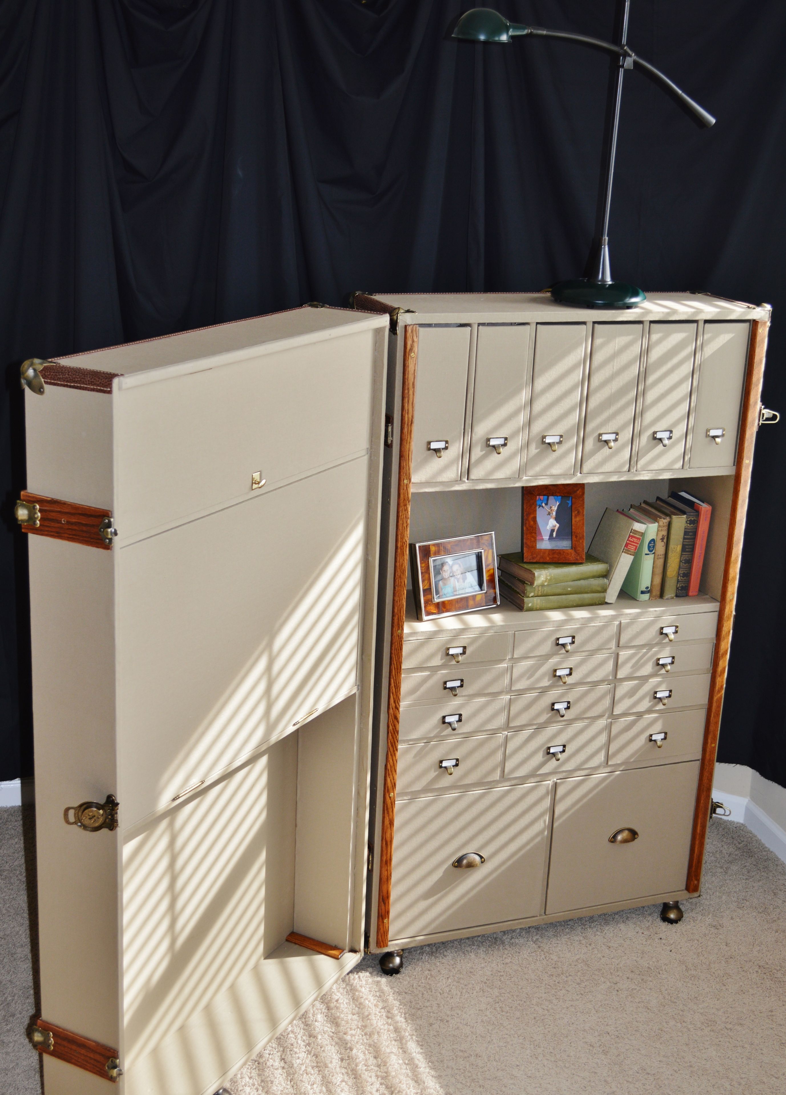 Steamer Trunk Desk & Secretary 4