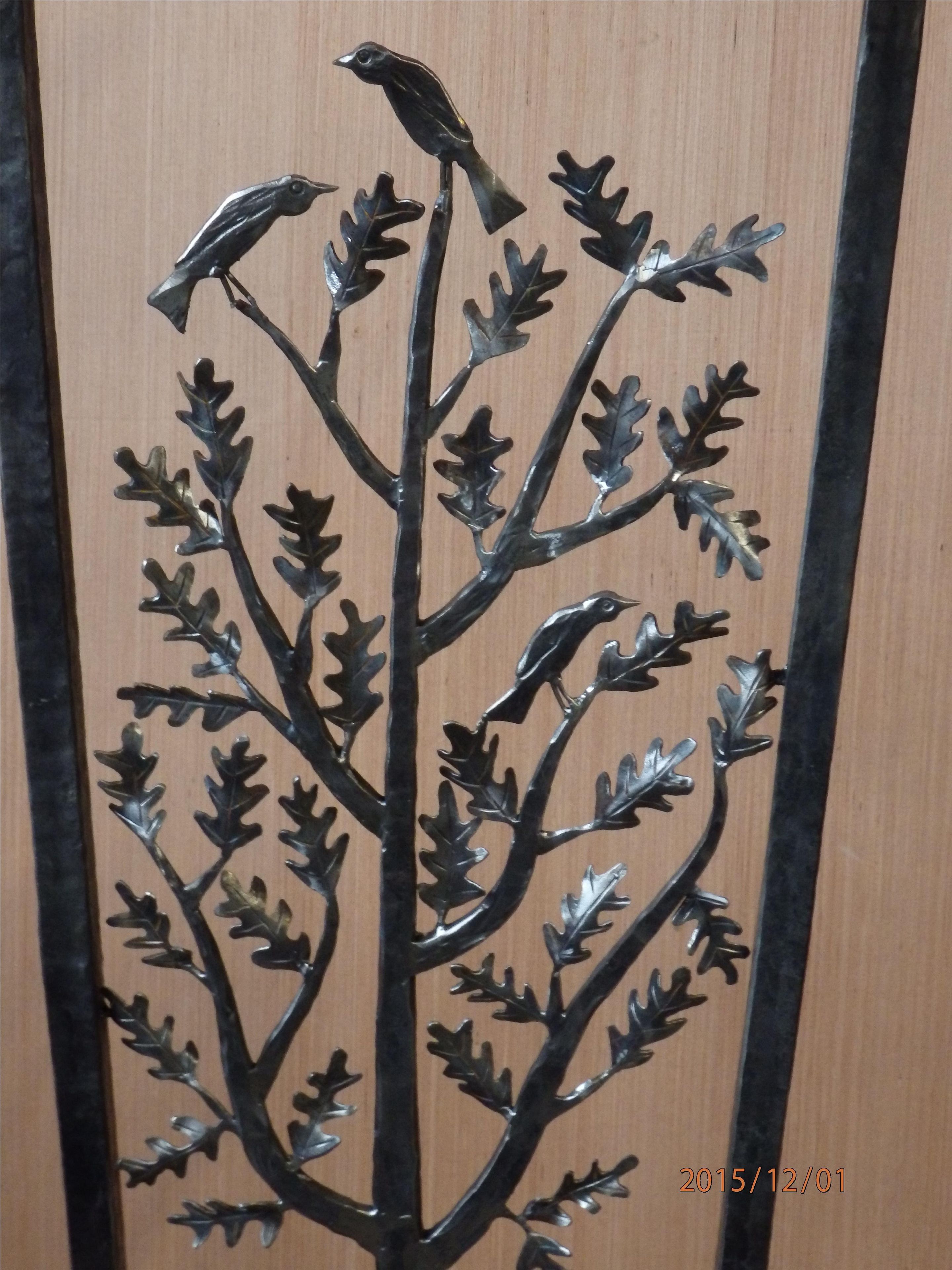 Oak And Birds Floor Lamp 3 