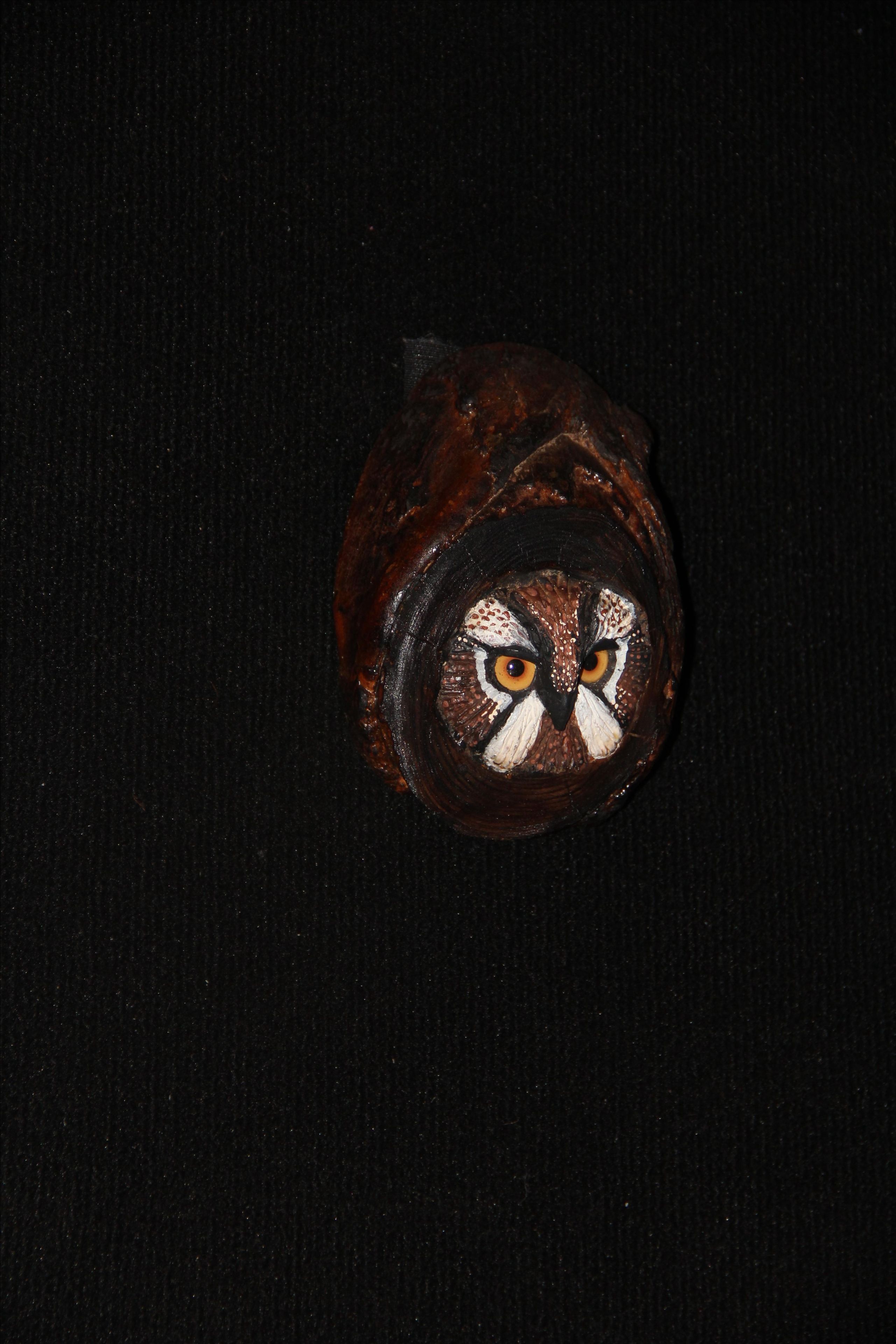 Hand Carved And Sculpted Owl Wall Art 3 