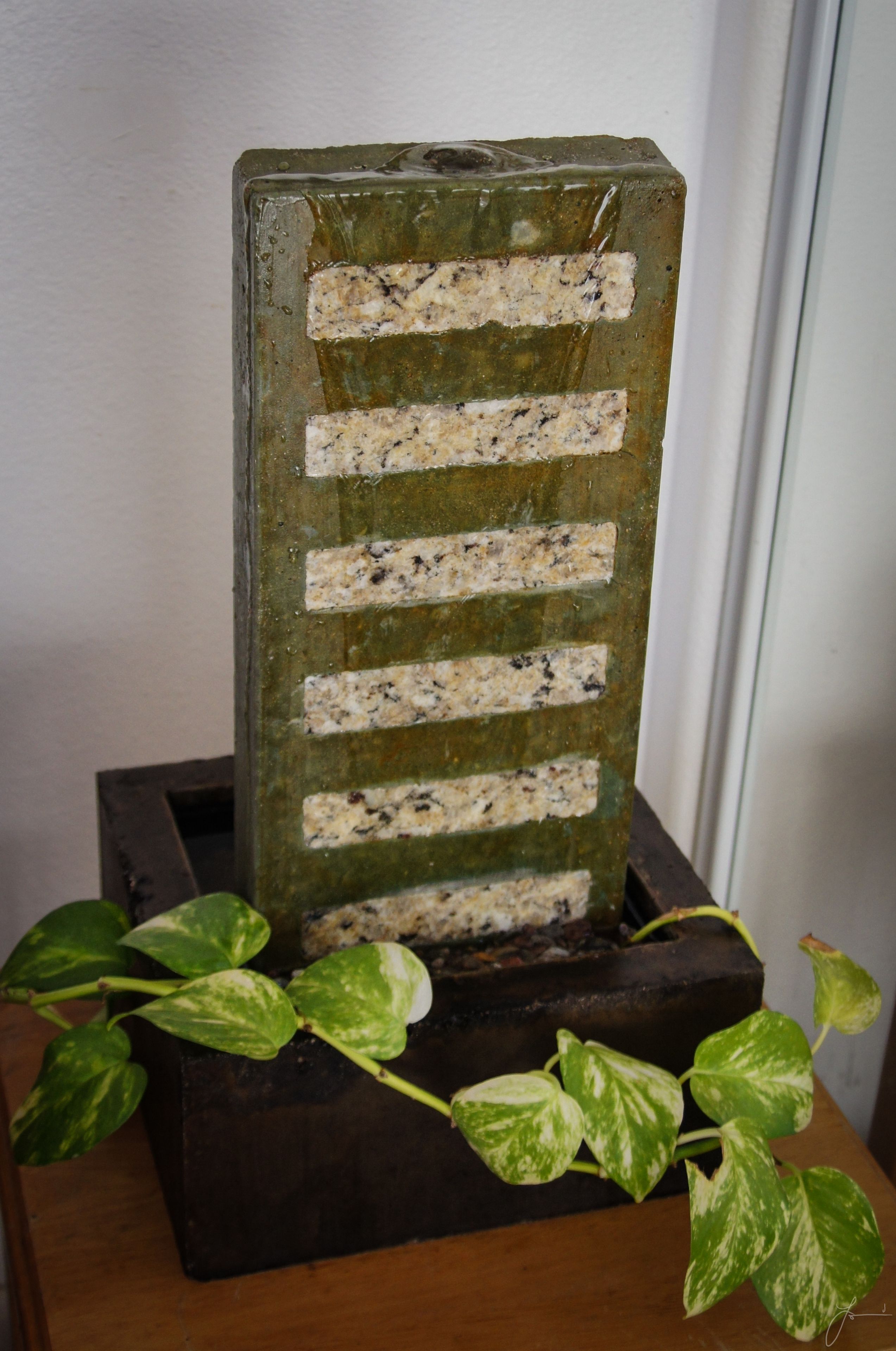 Concrete End Table/Desk Fountains 5 
