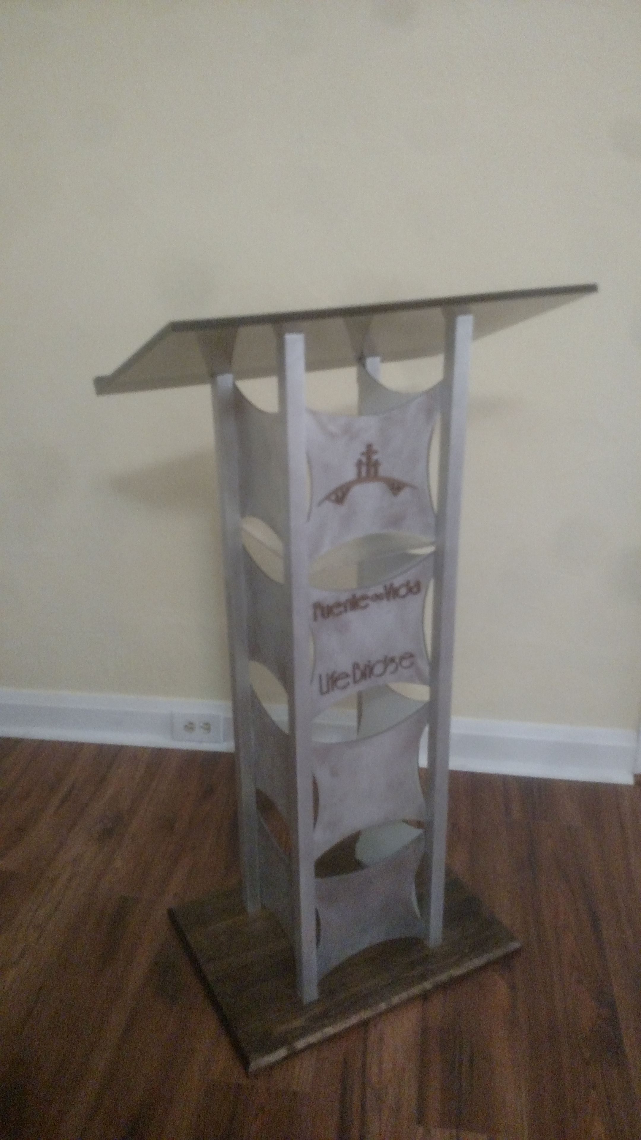 Modern Podium With Custom Logo