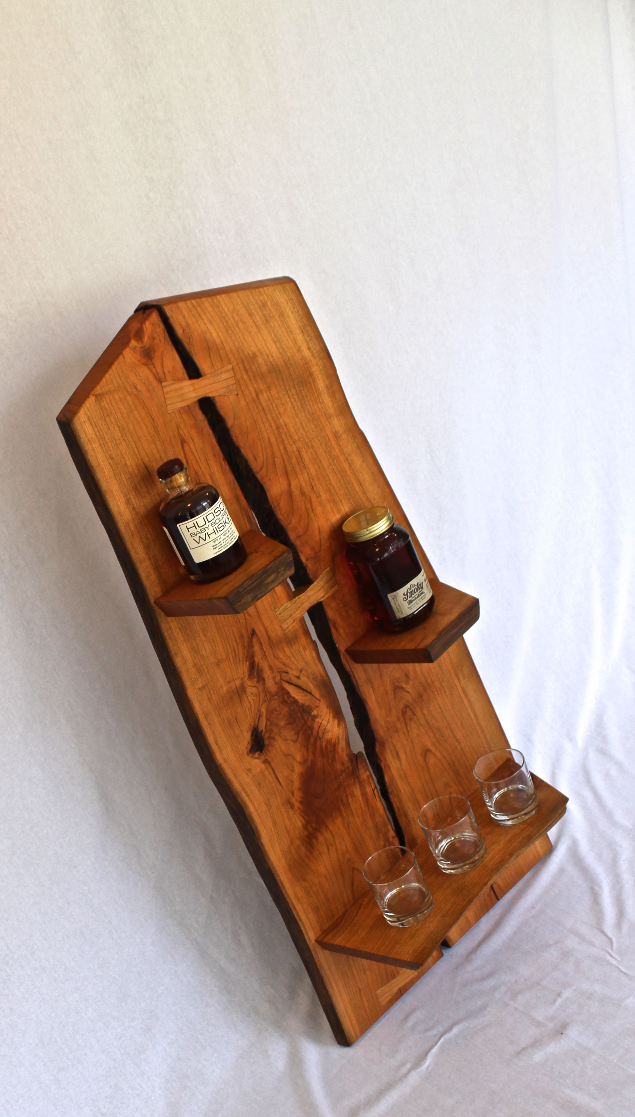 Decorative Cherry Live Edge Shelf 2