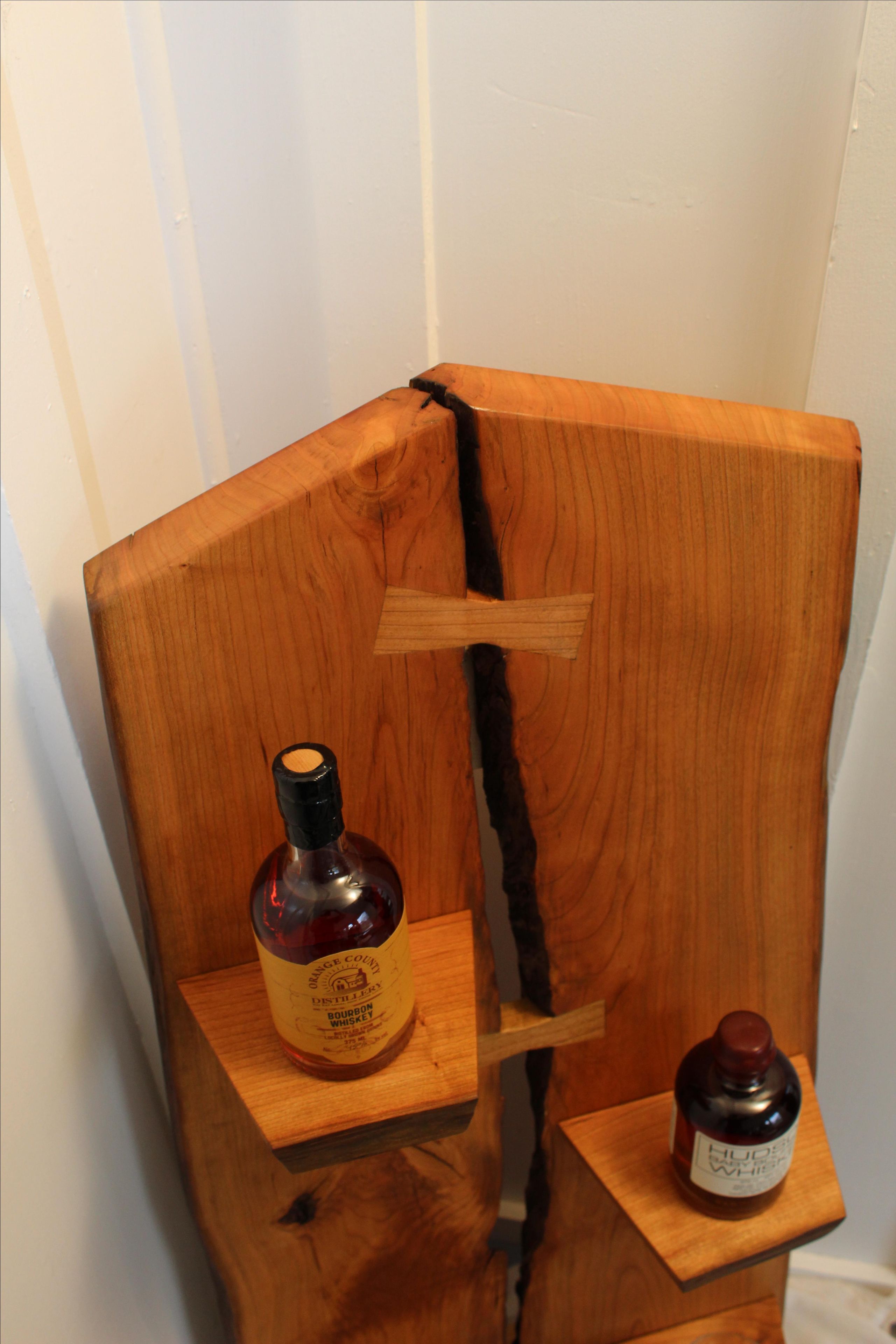 Decorative Cherry Live Edge Shelf 4