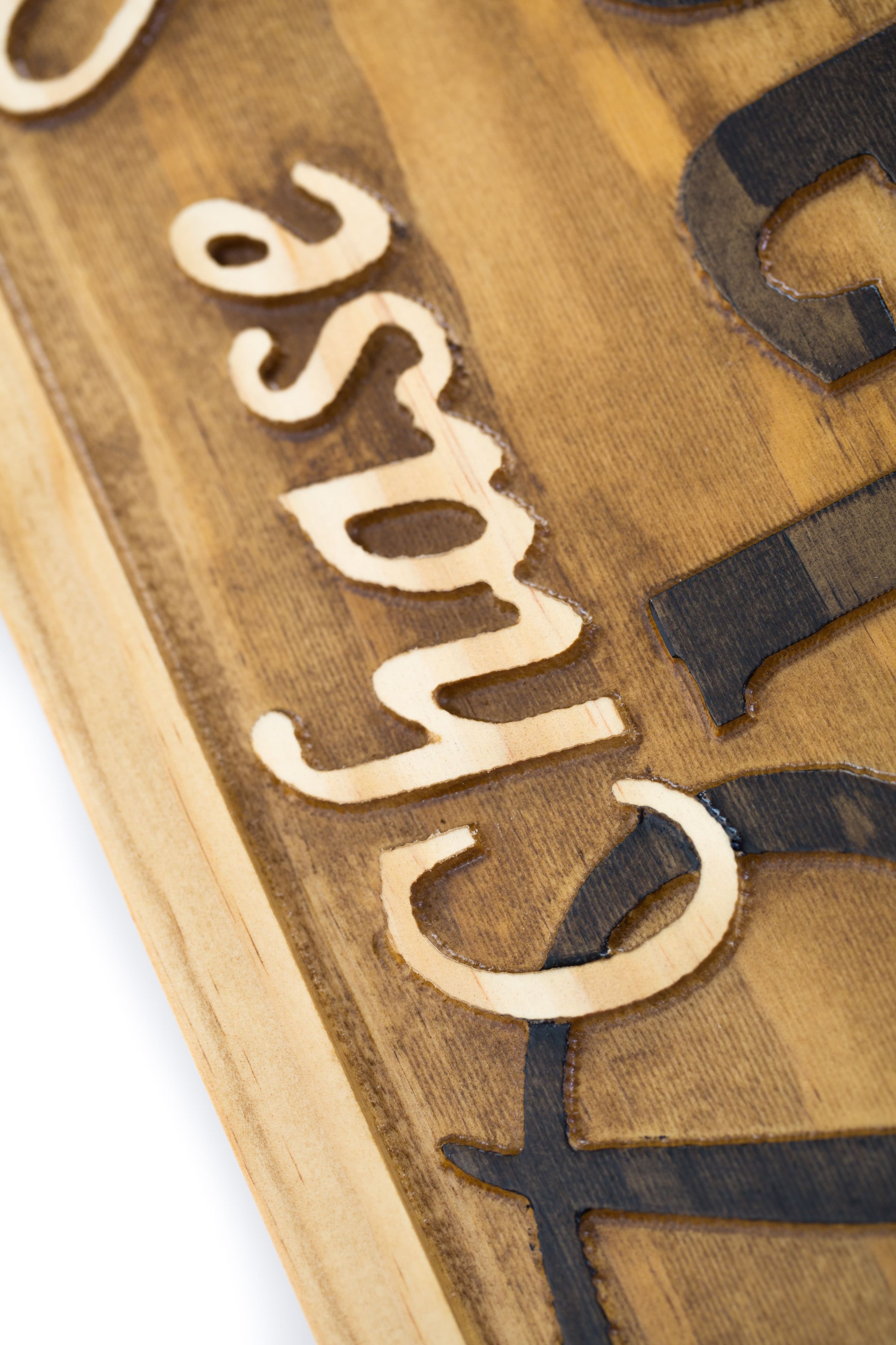 Personalized Wedding Gift Family Name Sign Custom Carved Wooden Signs Anniversary Gift Wood Plaque 2 