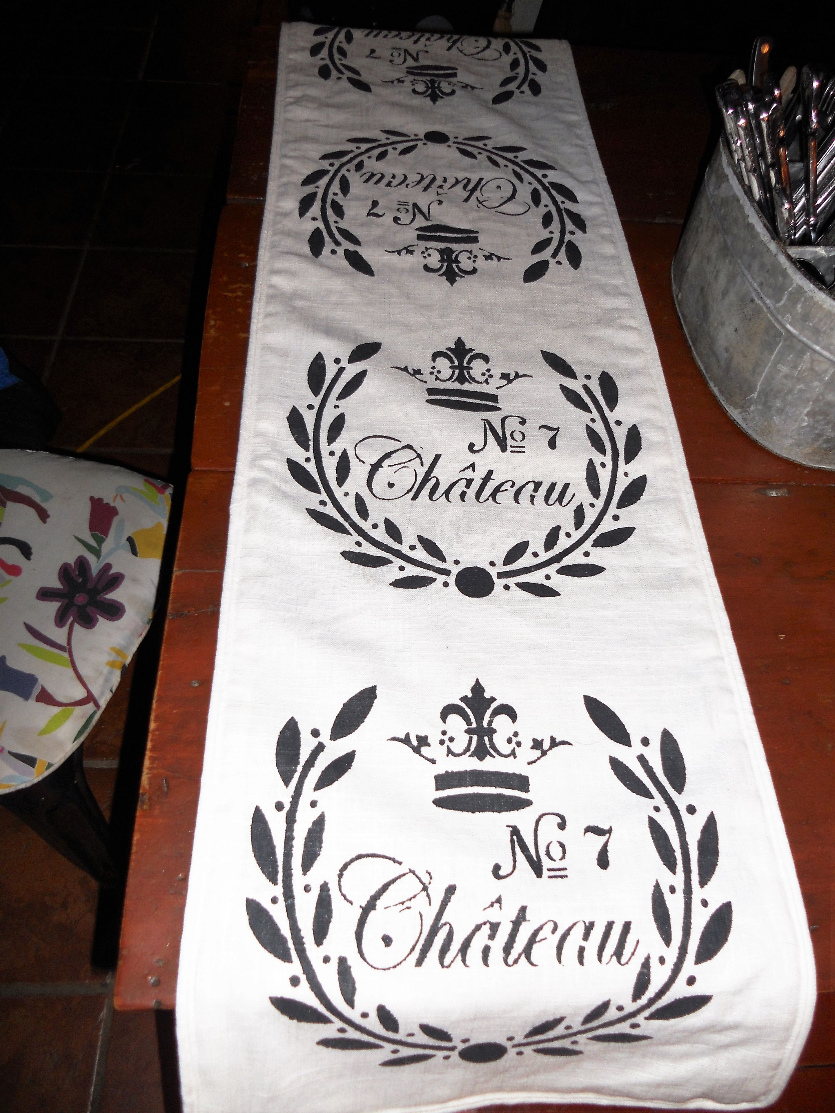 Table Runner No. & Chateau, 50l X 12w