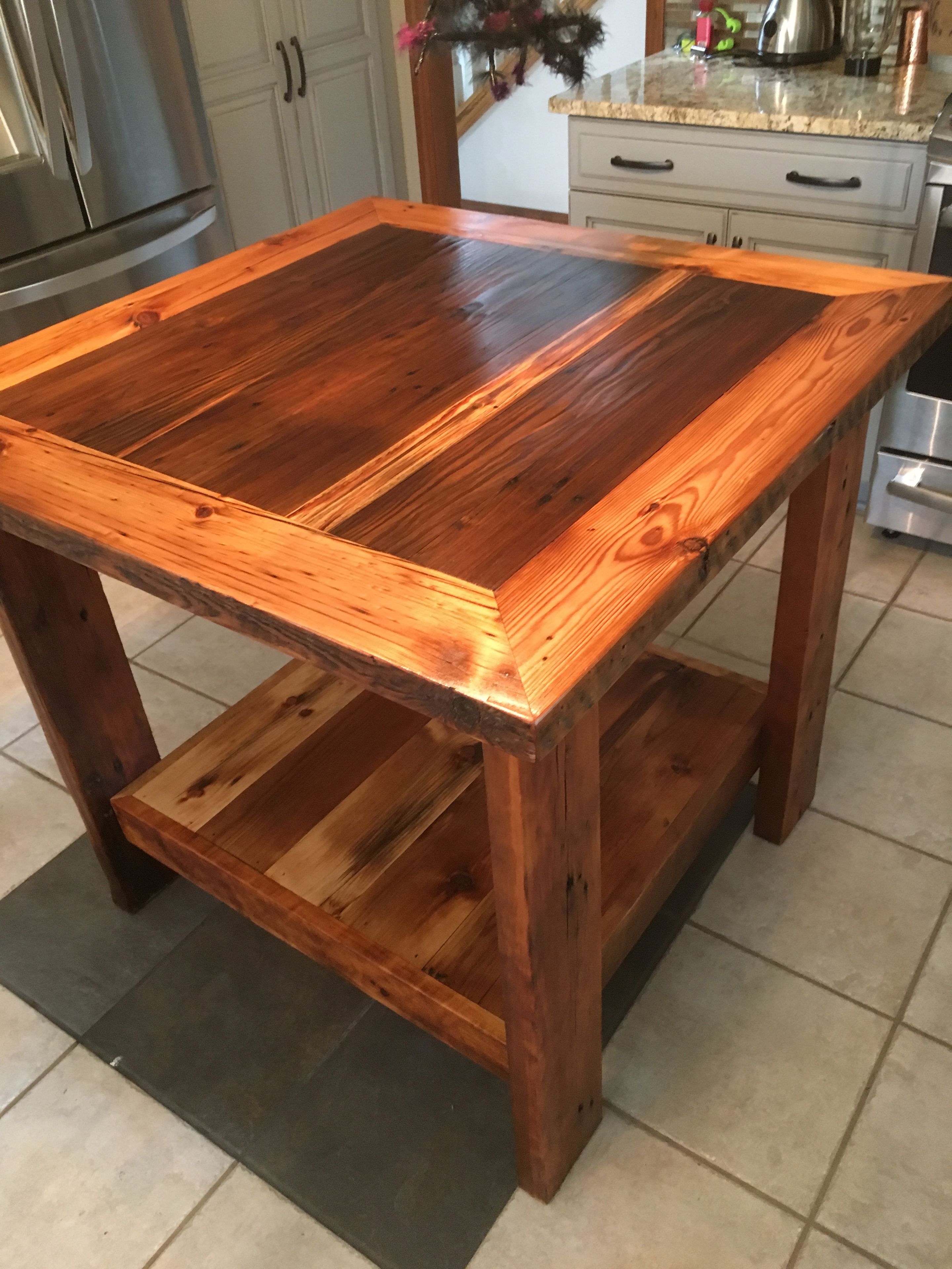 Barn Wood Kitchen Island