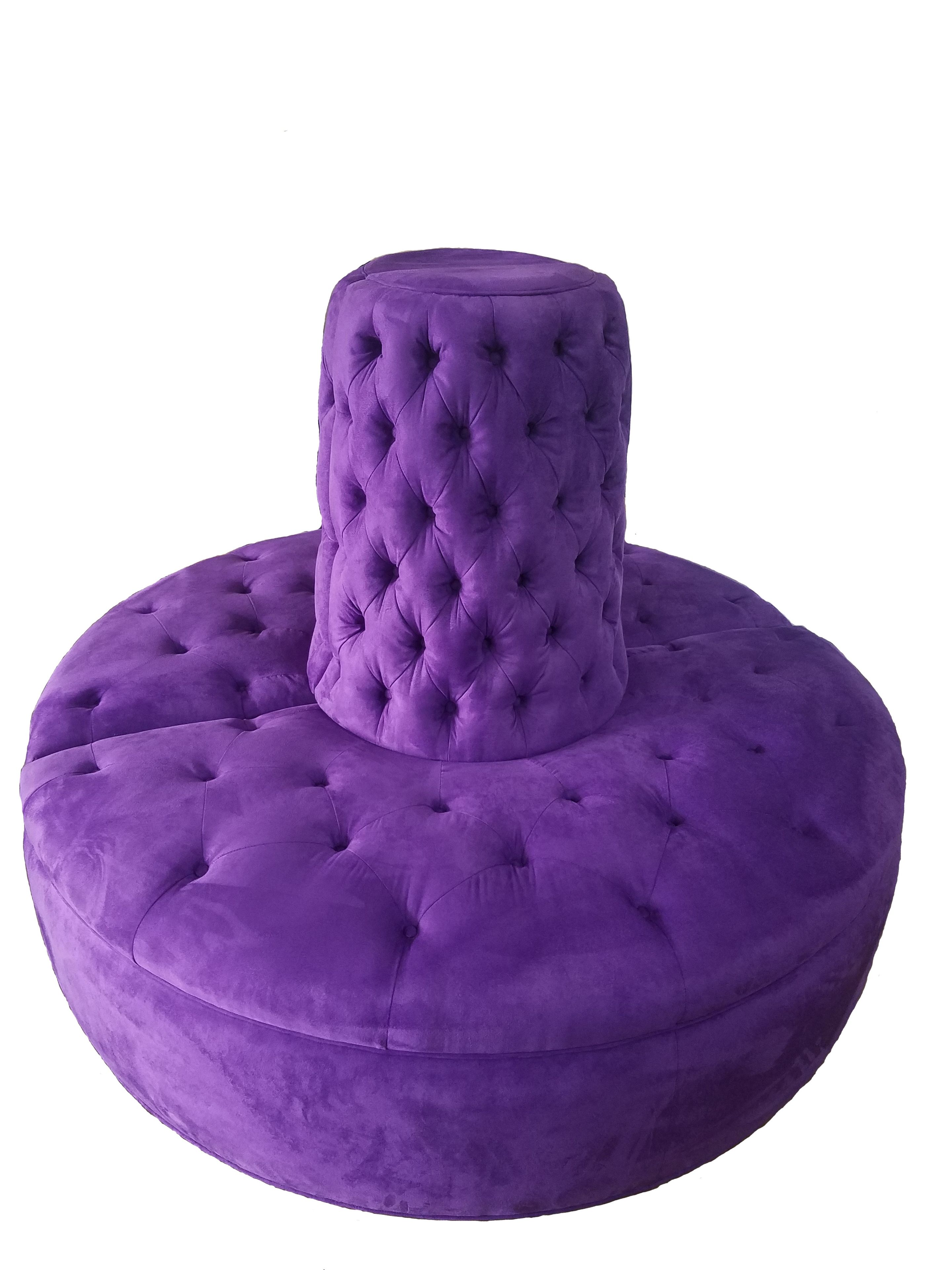 Fully Tufted Circle Banquette Sofa 2 