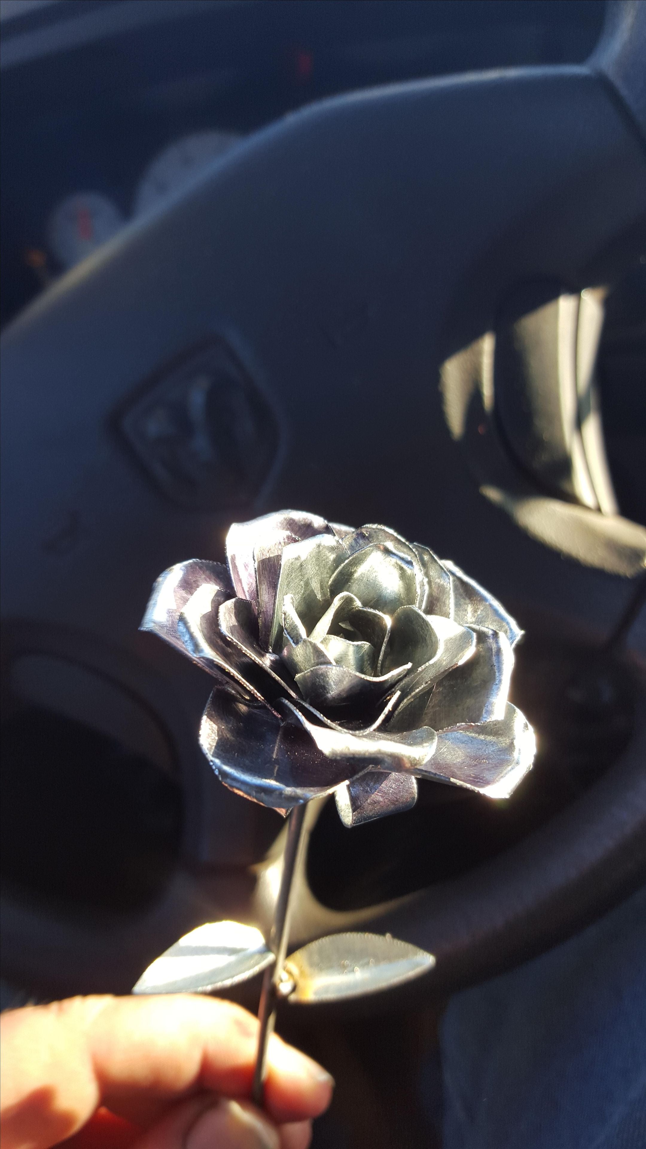 Galvanized Sheet Metal Rose 2 