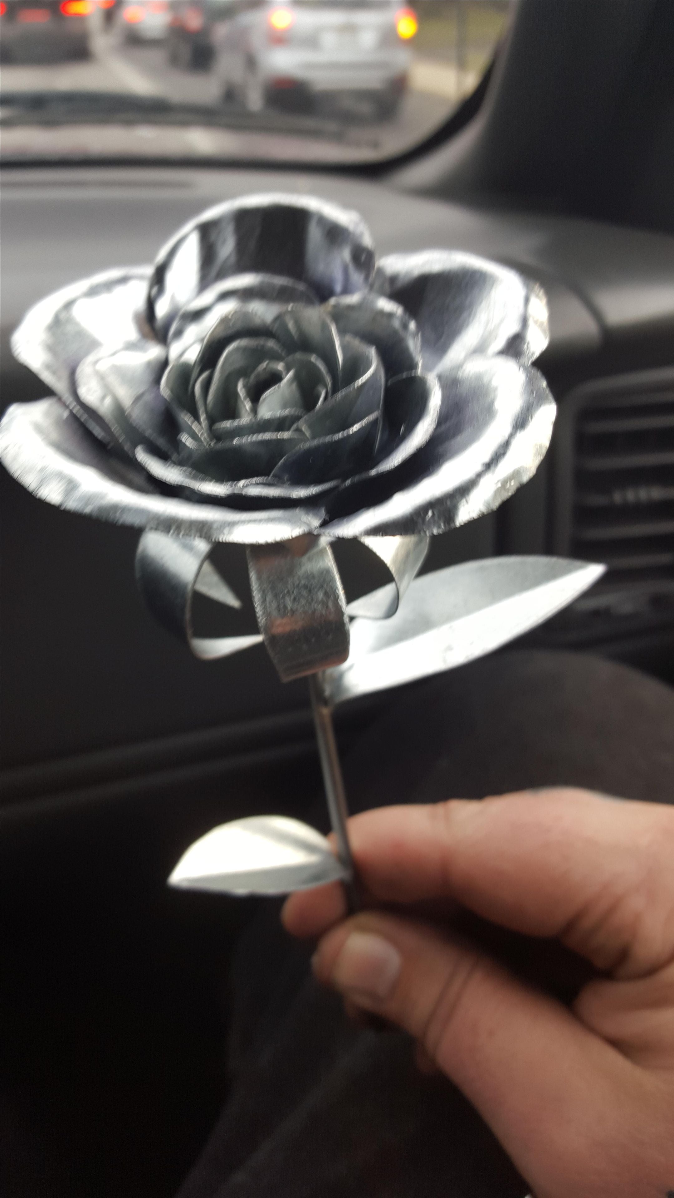 Galvanized Sheet Metal Rose 3 