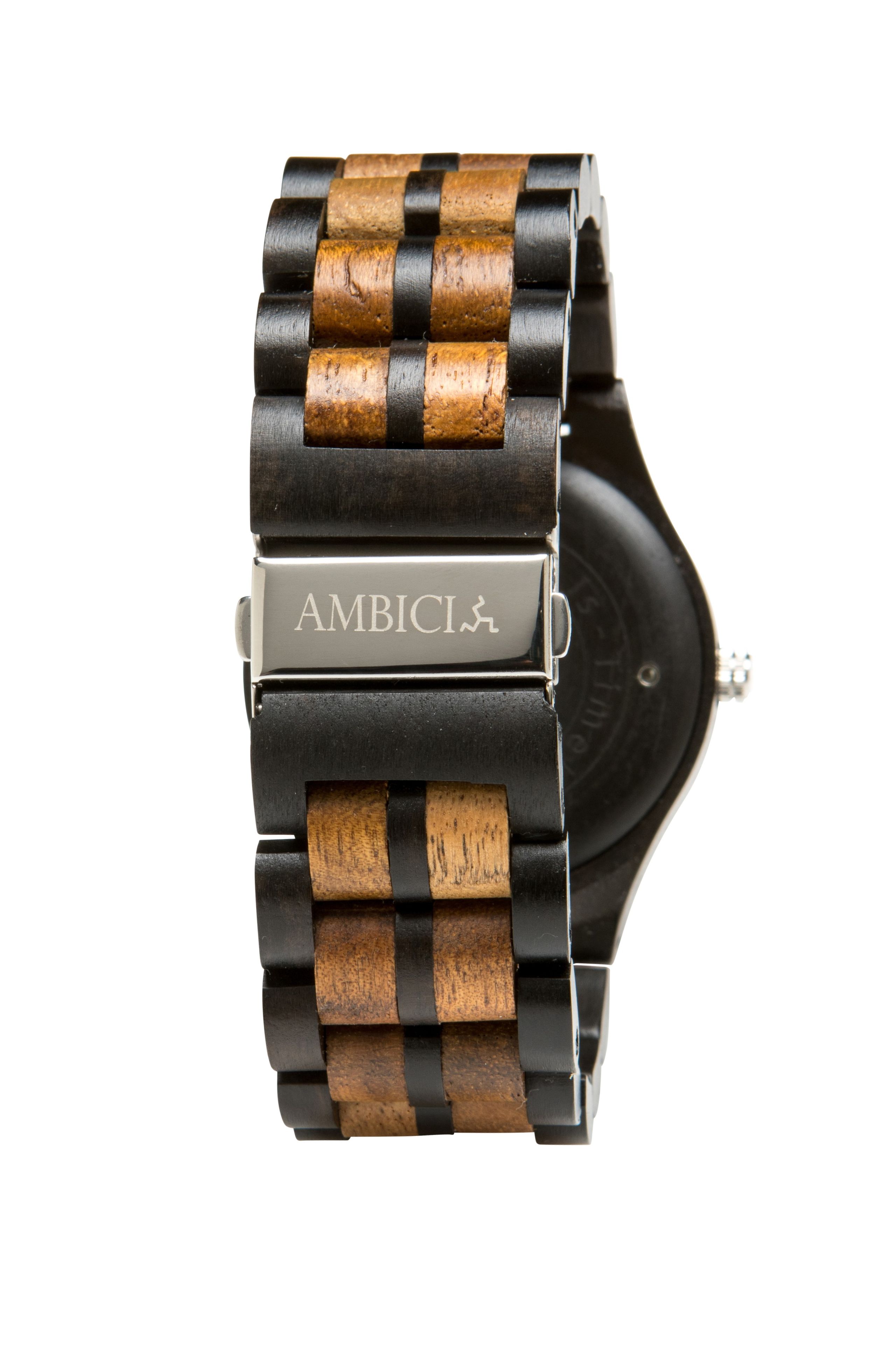 Handmade Mens Ebony And Koa Wood Watch By Ambici 3 