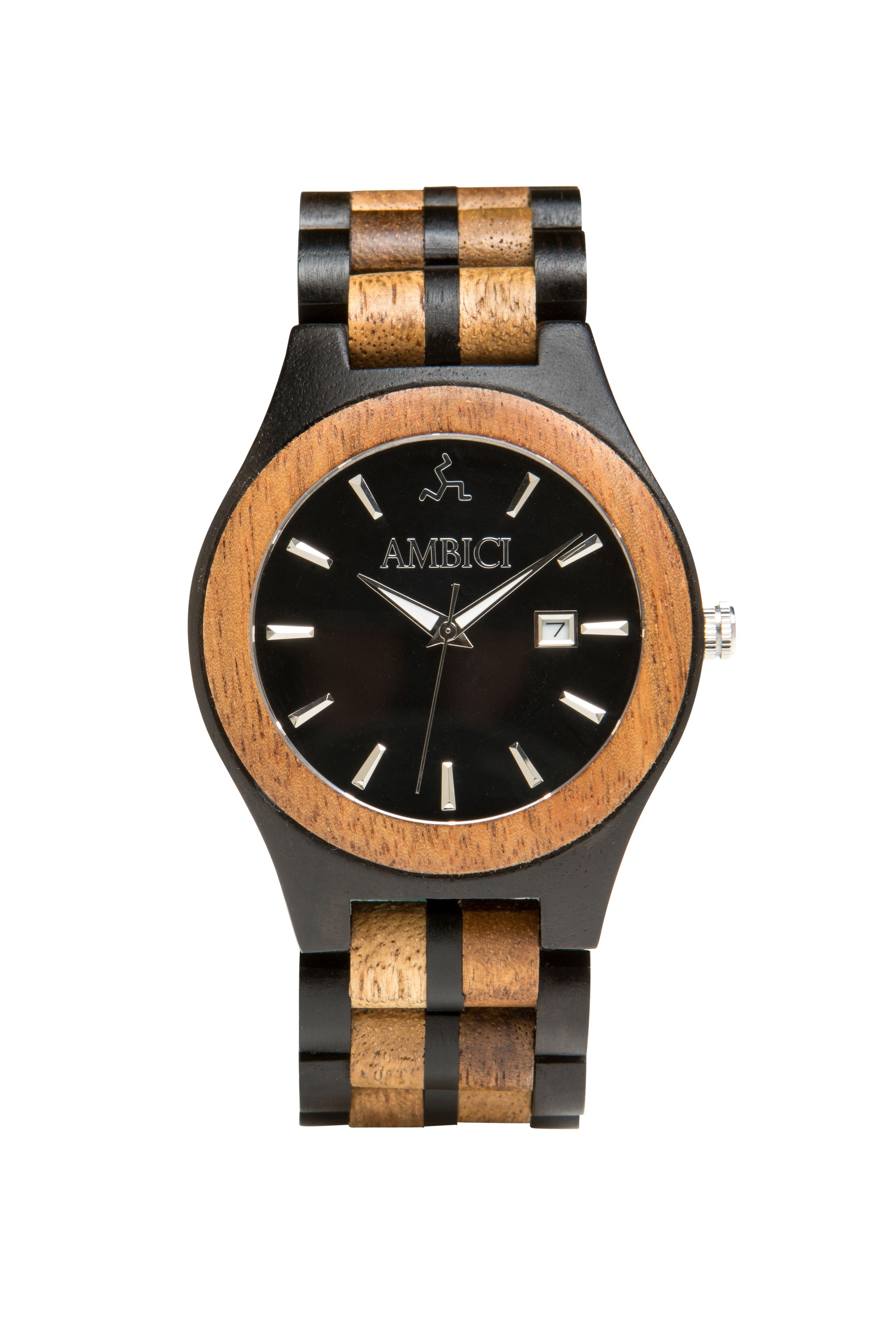 Handmade Mens Ebony And Koa Wood Watch By Ambici 2 