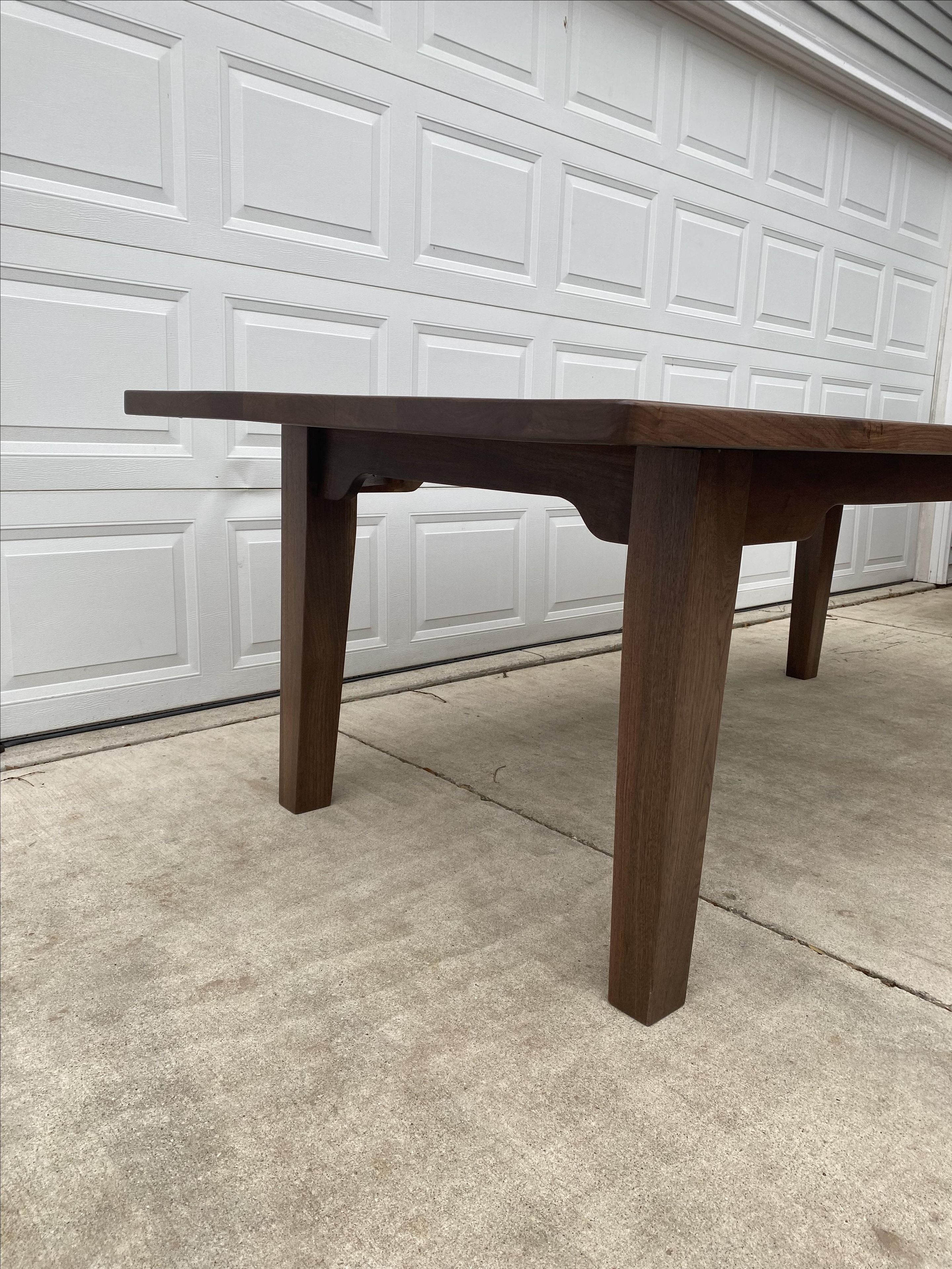 42" X 8' Walnut Dining Table 2