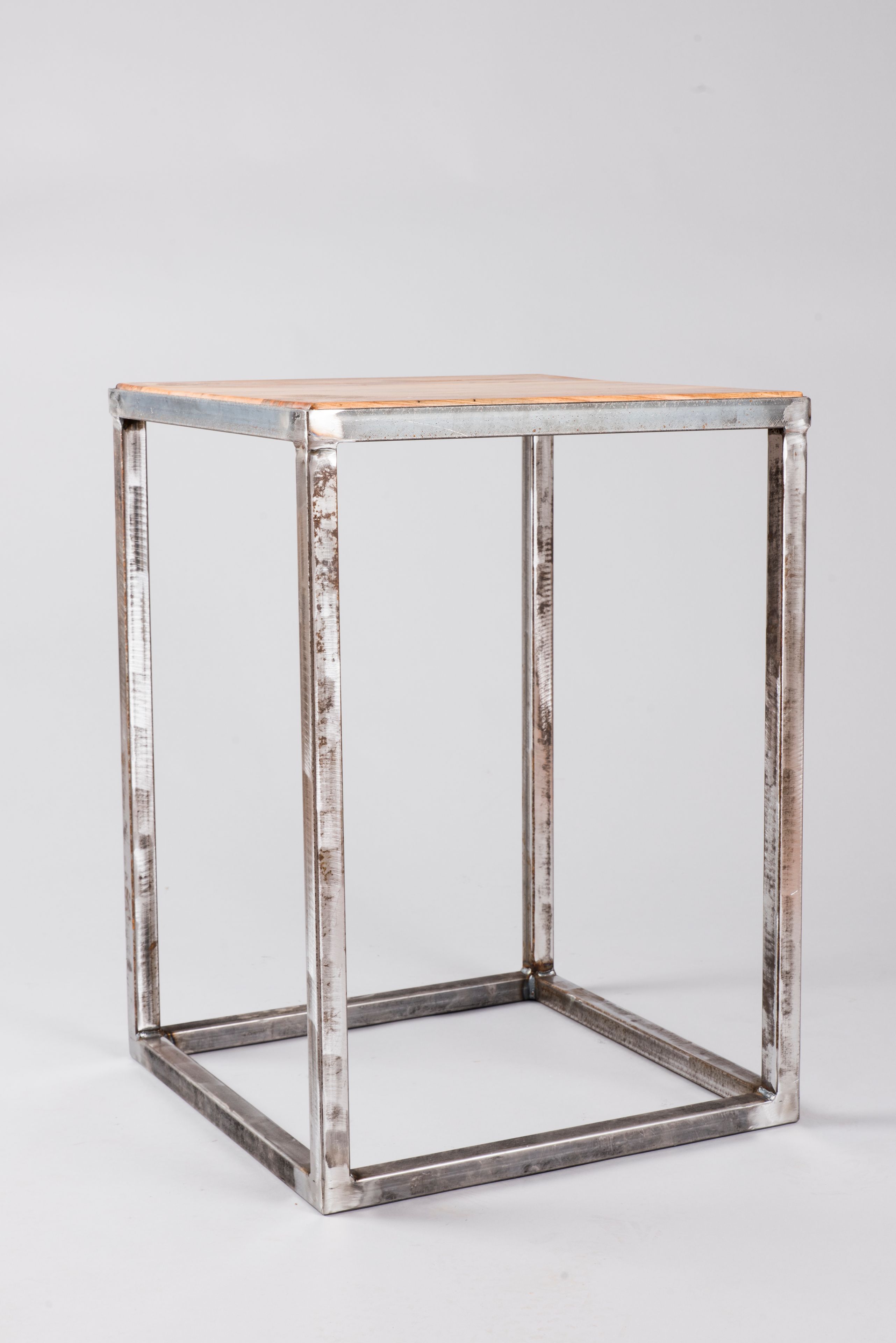 Modern Industrial Rustic End Table 4 