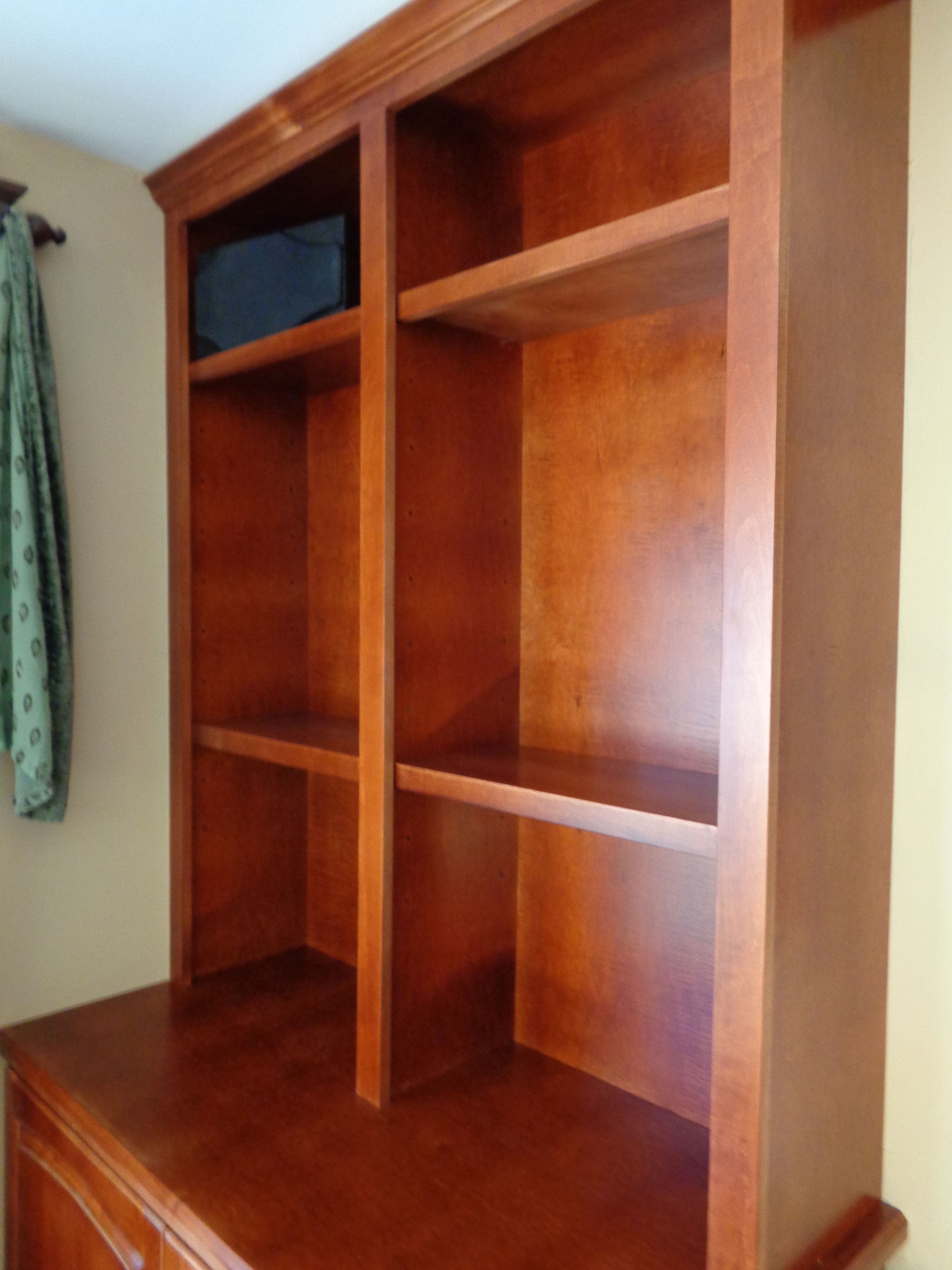 Maple Media Cabinet Wall With Dry Bar 3 