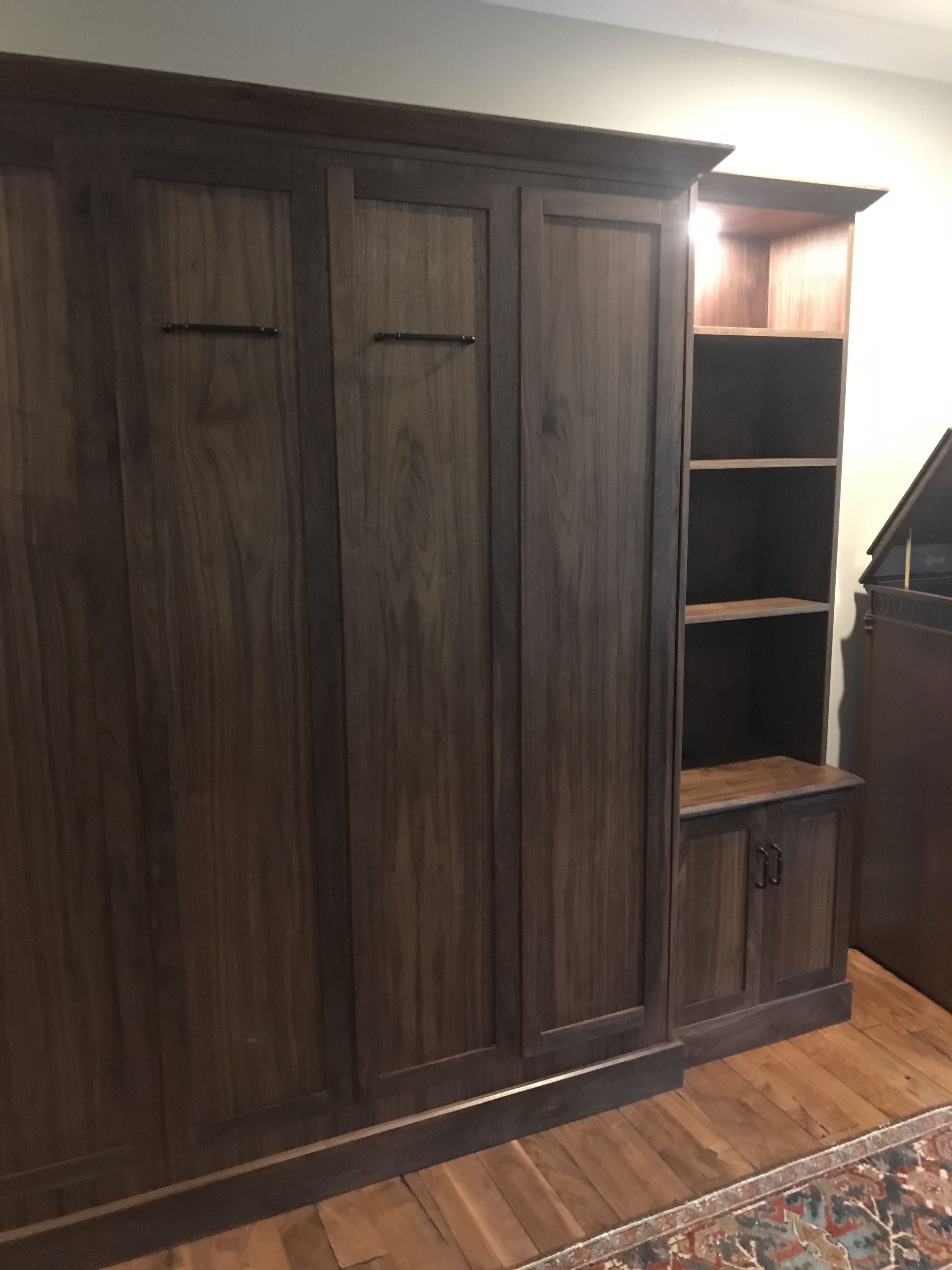 Walnut Murphy Bed 2